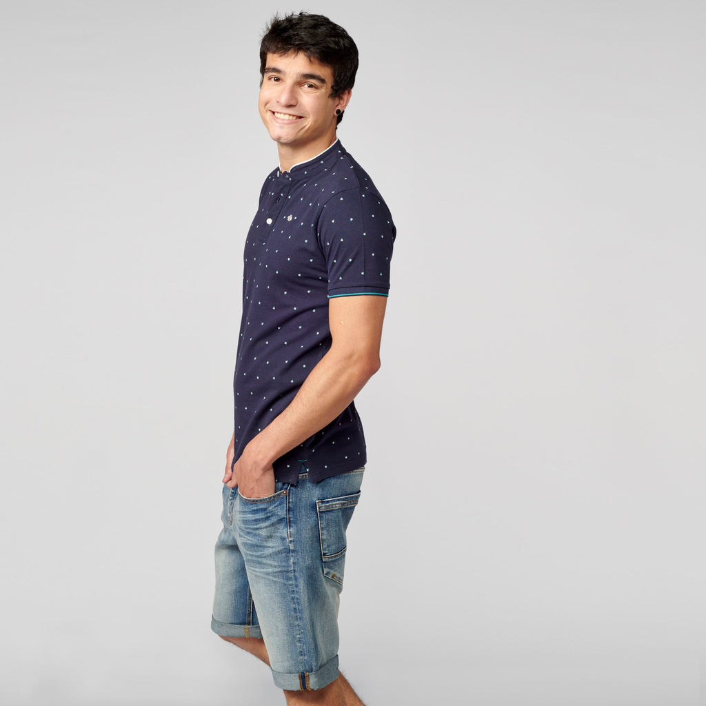 Polo Piqué Cuello Mao Manga Corta Hombre – Koroshi 2111PC22