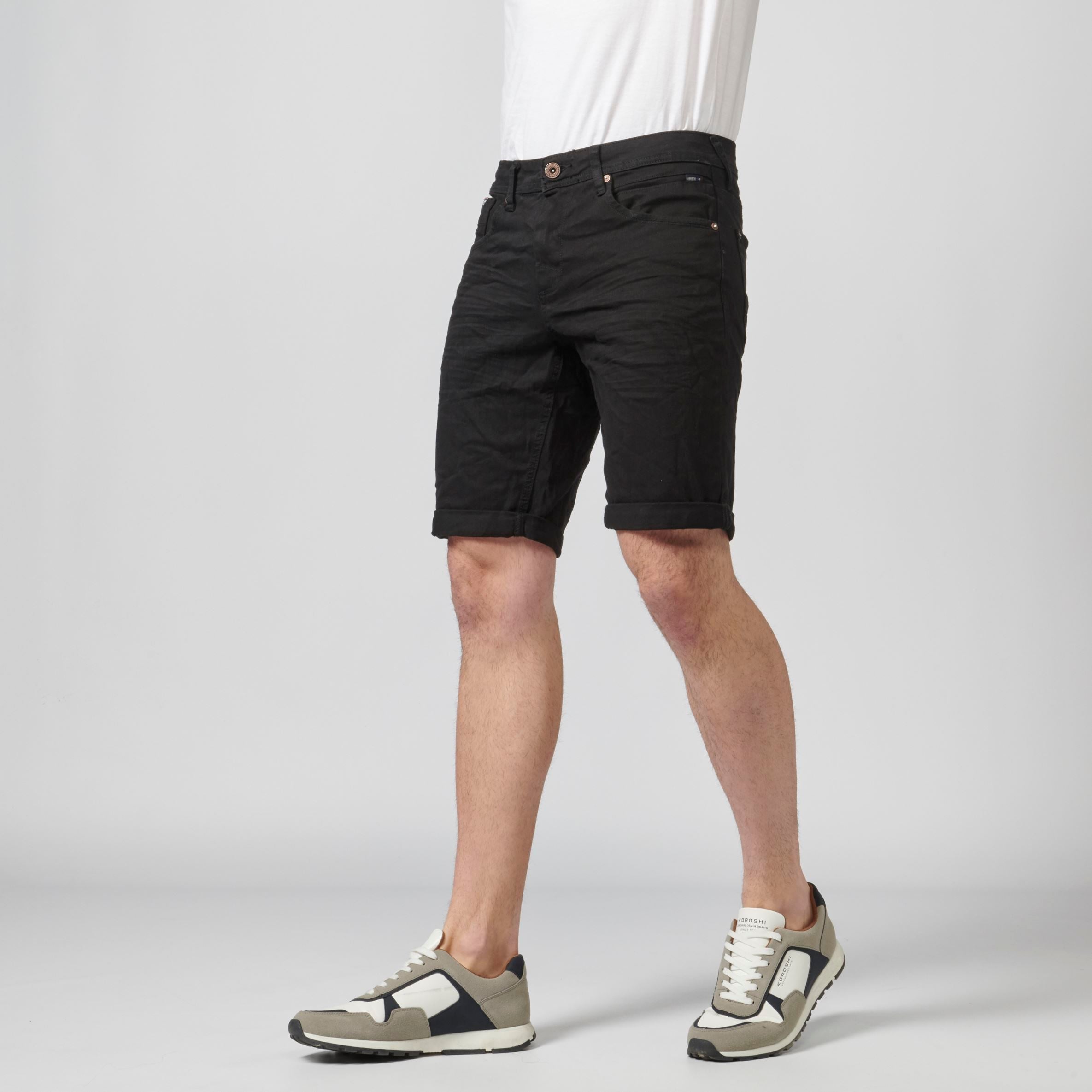 Bermuda Denim Stretch Regular con Vuelta Hombre – Koroshi 2111PS01