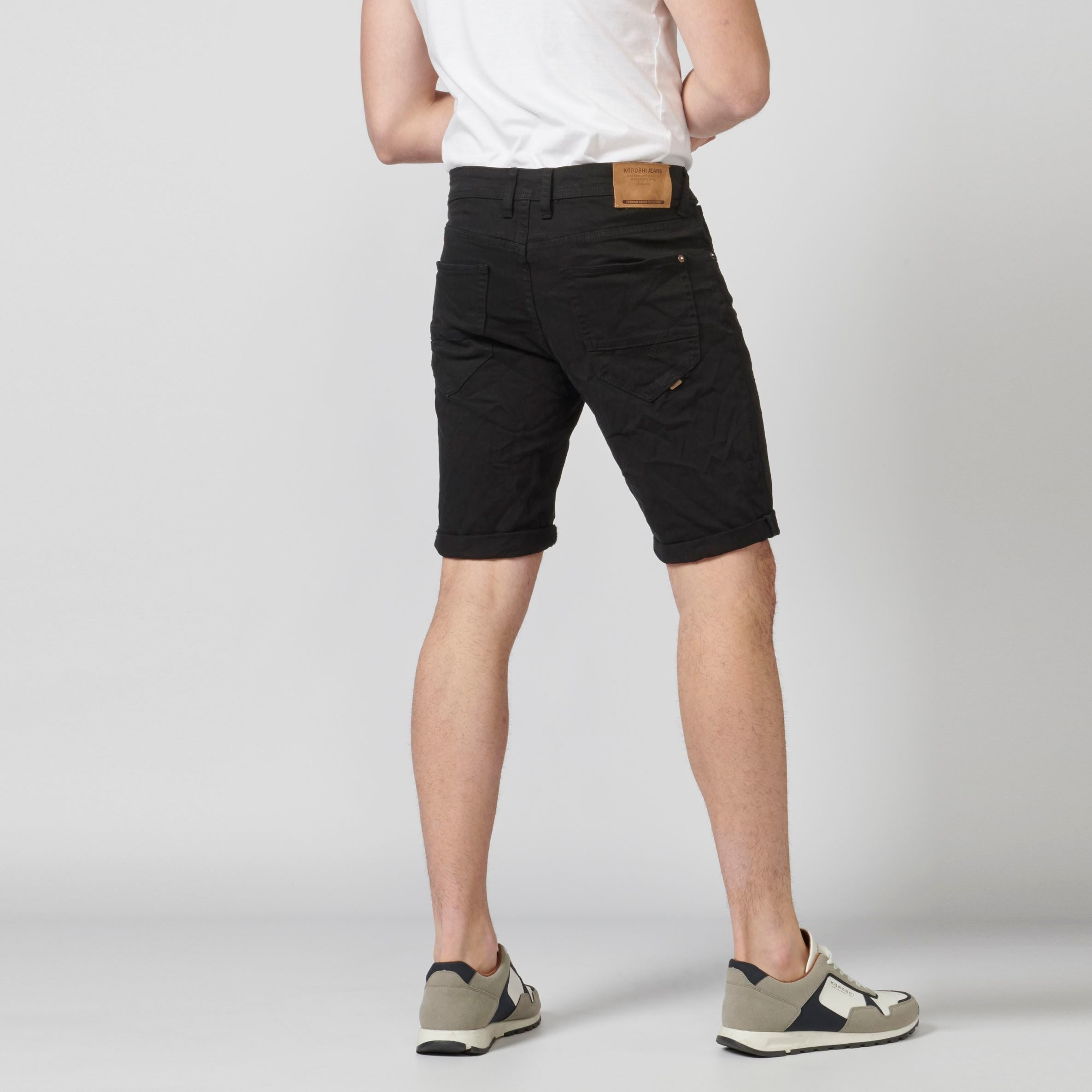 Bermuda Denim Stretch Regular con Vuelta Hombre – Koroshi 2111PS01