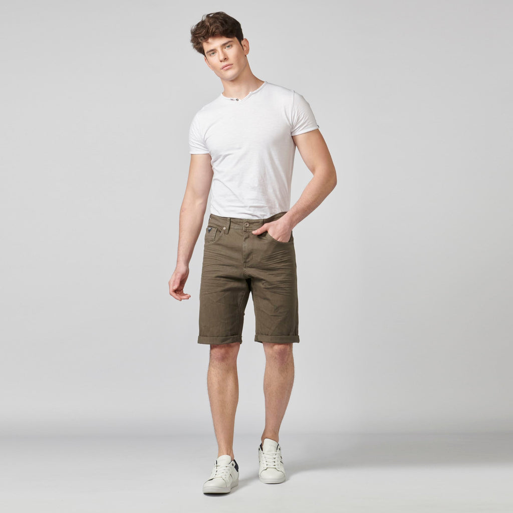 Bermuda Denim Stretch Regular con Vuelta Hombre – Koroshi 2111PS01