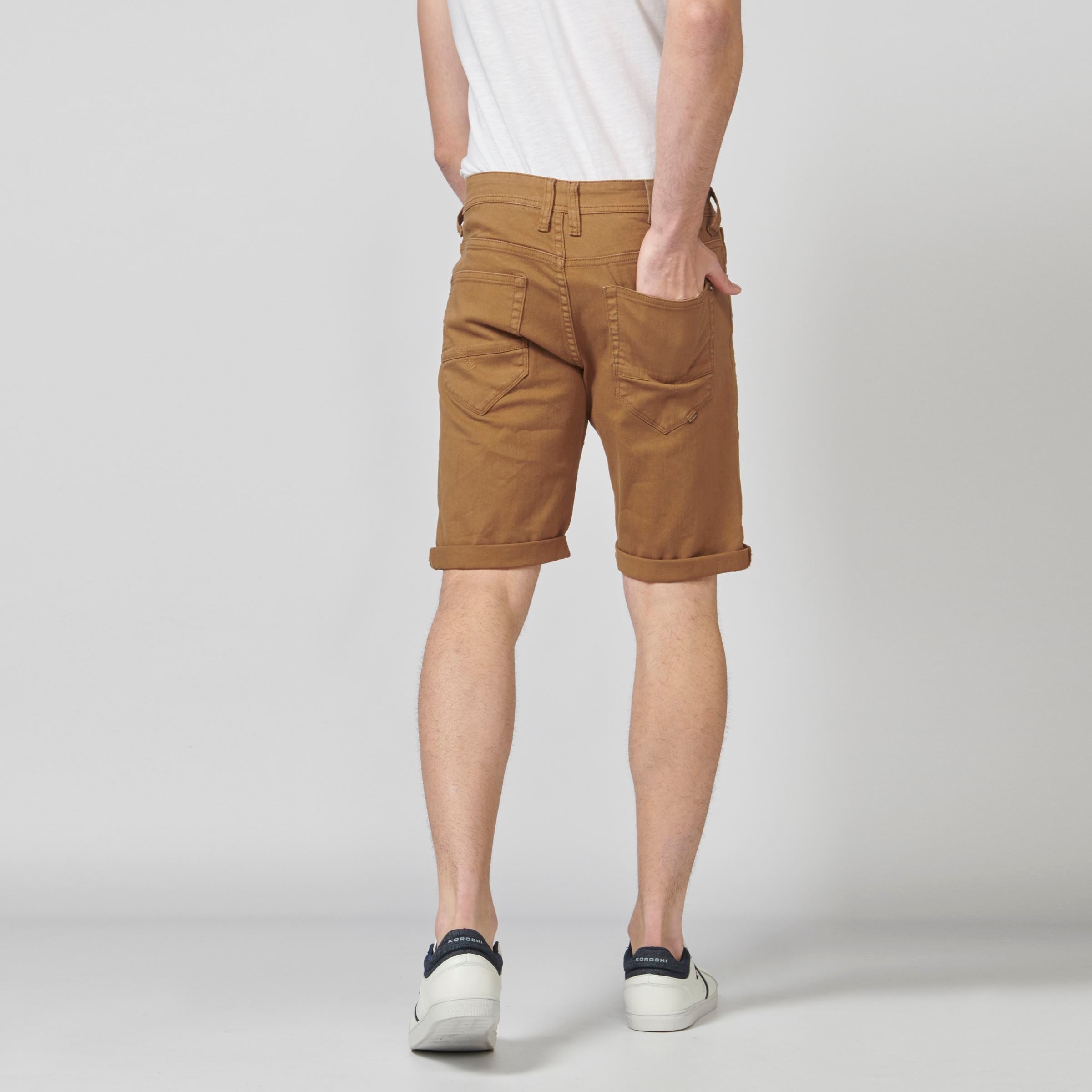 Bermuda Denim Stretch Regular con Vuelta Hombre – Koroshi 2111PS01