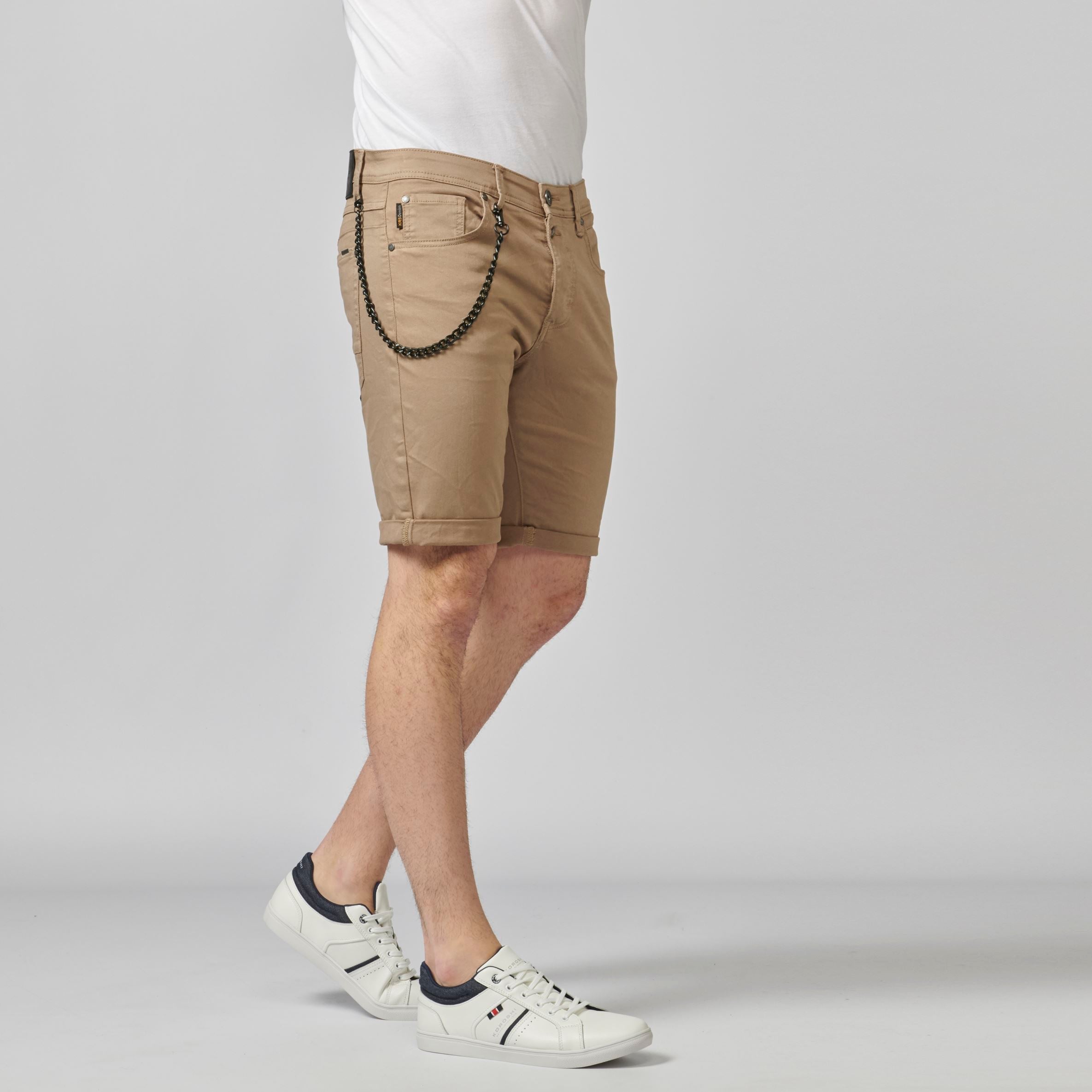 Bermuda Vaquera Hombre Low Rise con Cadena – Koroshi 2111PS03