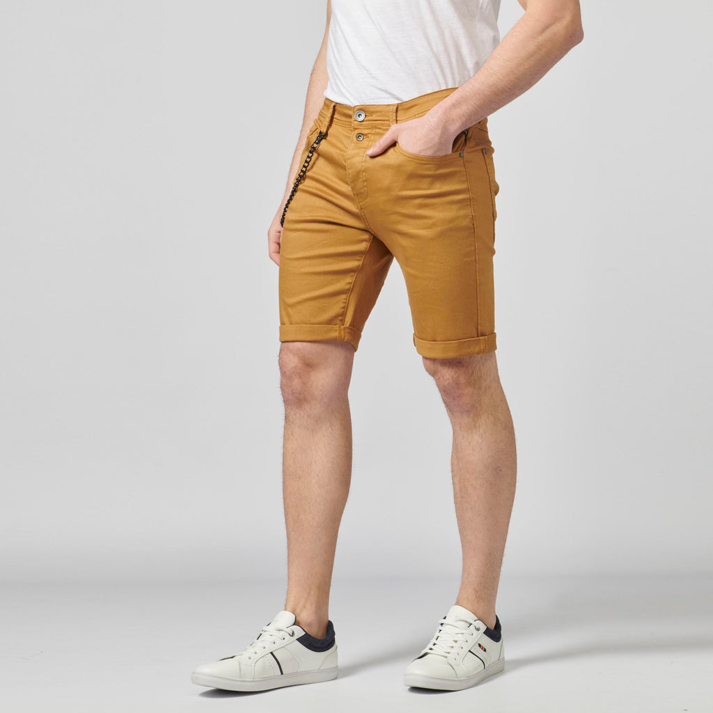 Bermuda Vaquera Hombre Low Rise con Cadena – Koroshi 2111PS03