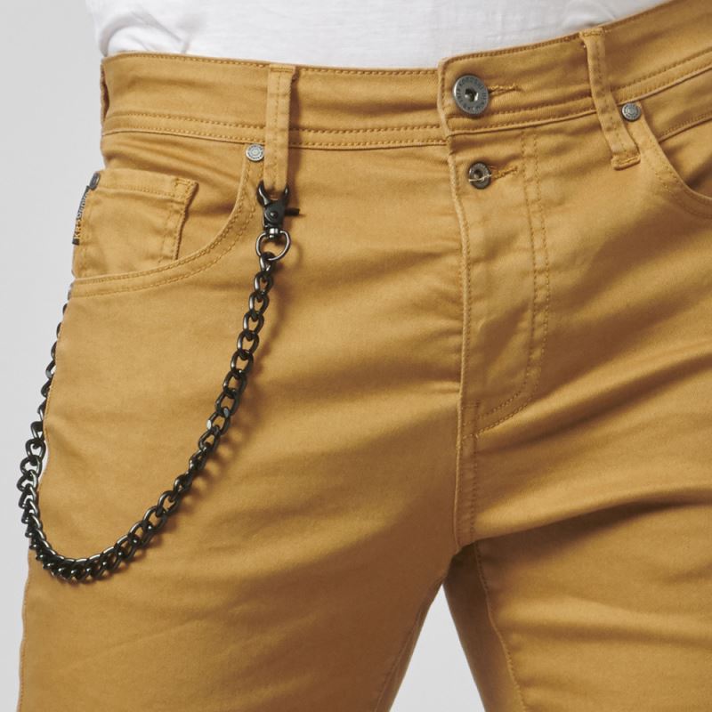 Bermuda Vaquera Hombre Low Rise con Cadena – Koroshi 2111PS03