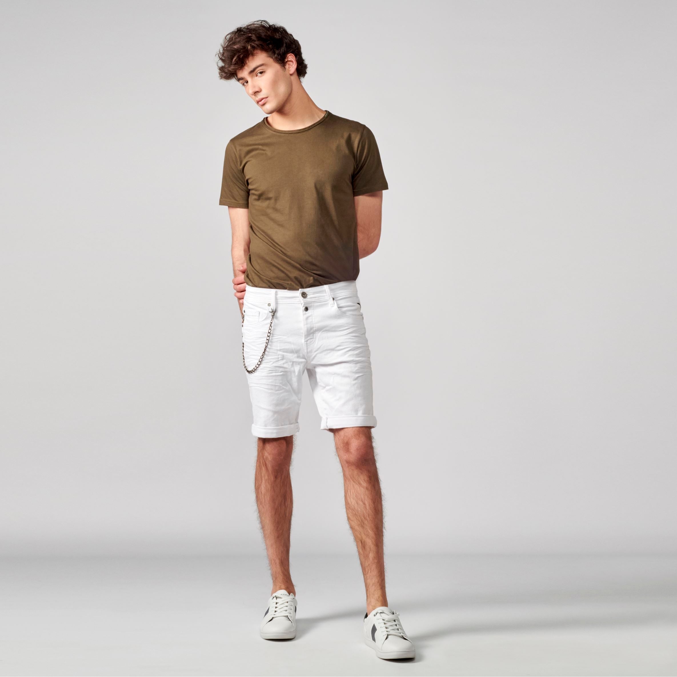 Bermuda Denim Low Rise 5 Bolsillos Hombre – Koroshi 2111PS04