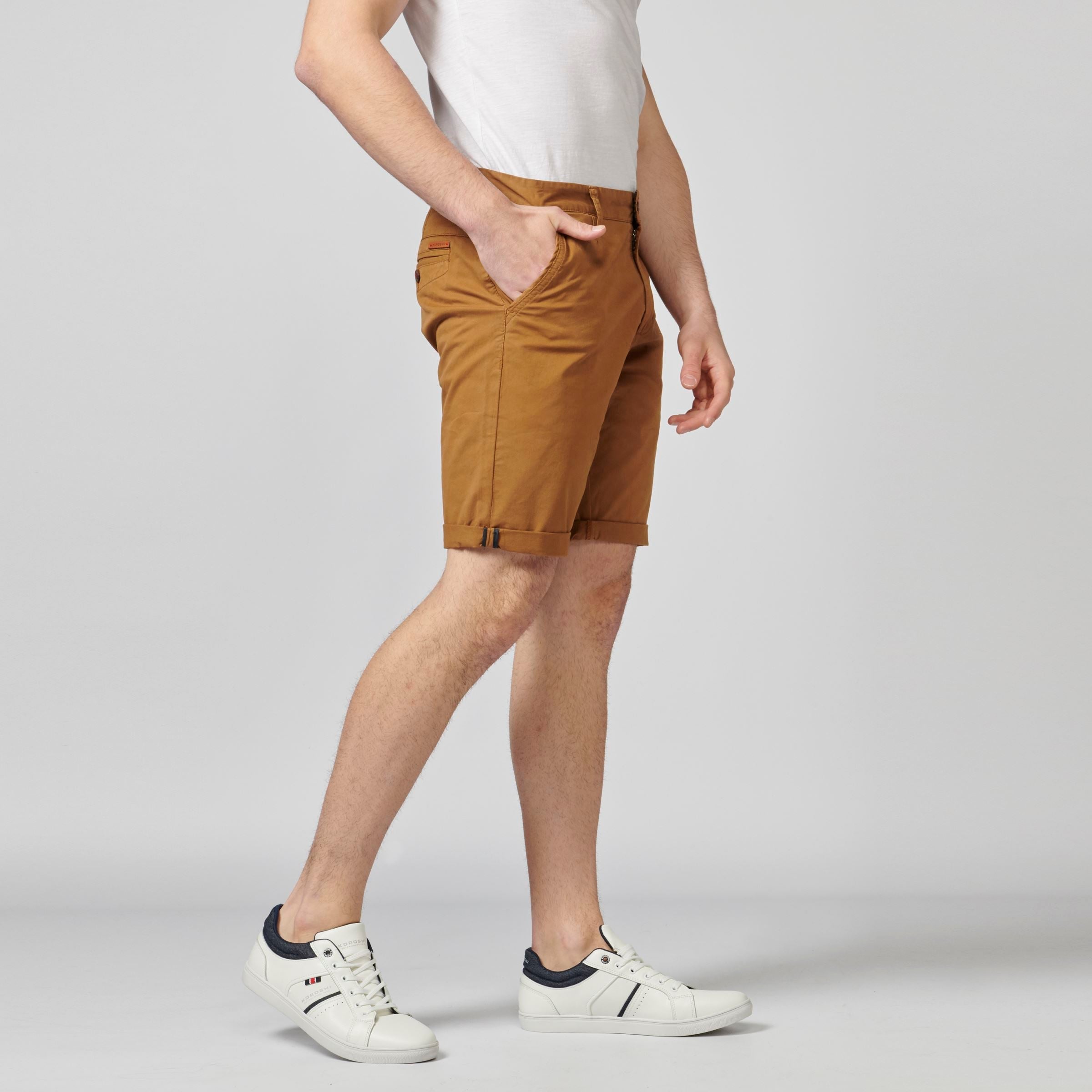 Pantalón Corto Chino de Algodón con Vuelta Hombre – Koroshi 2111PS06