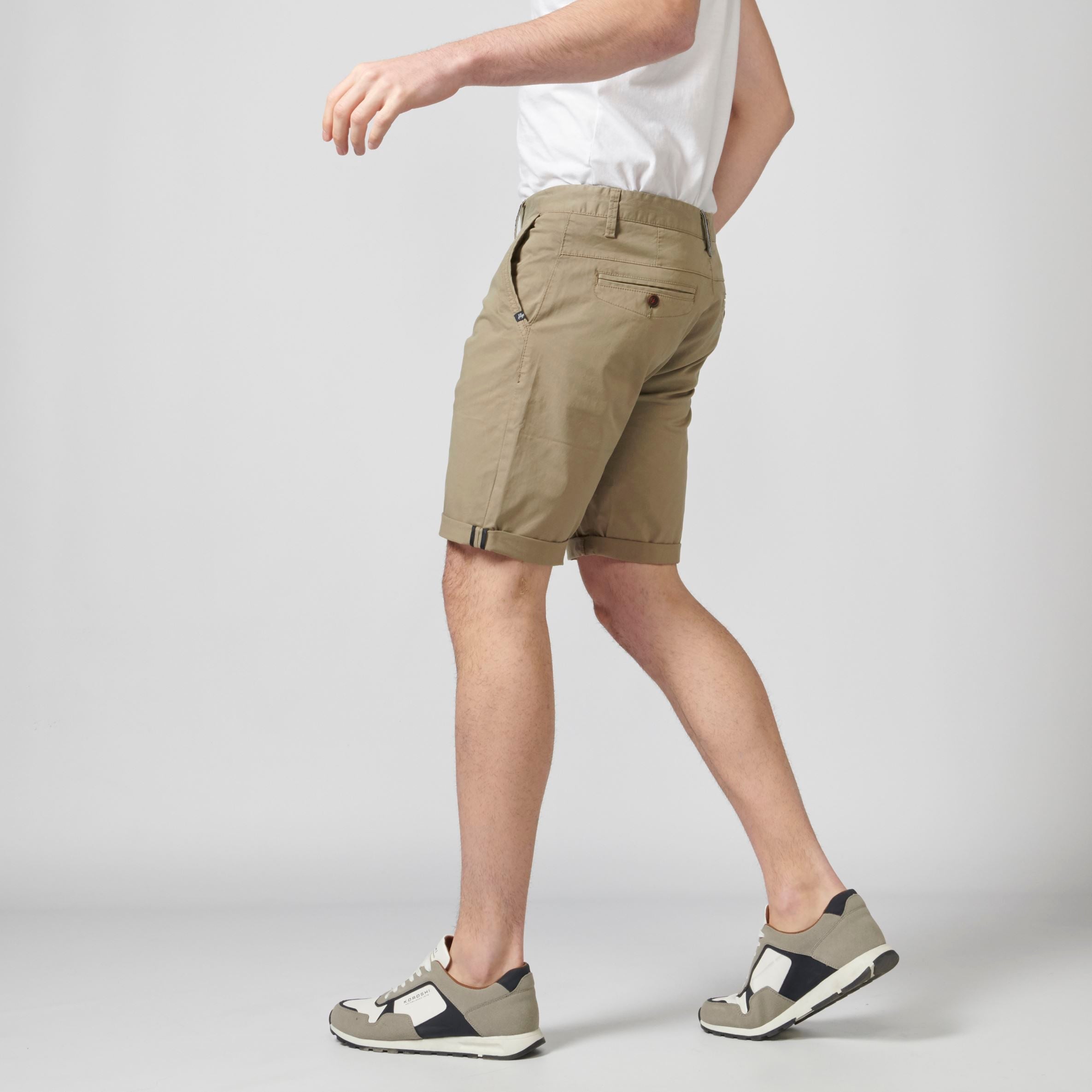 Pantalón Corto Chino de Algodón con Vuelta Hombre – Koroshi 2111PS06