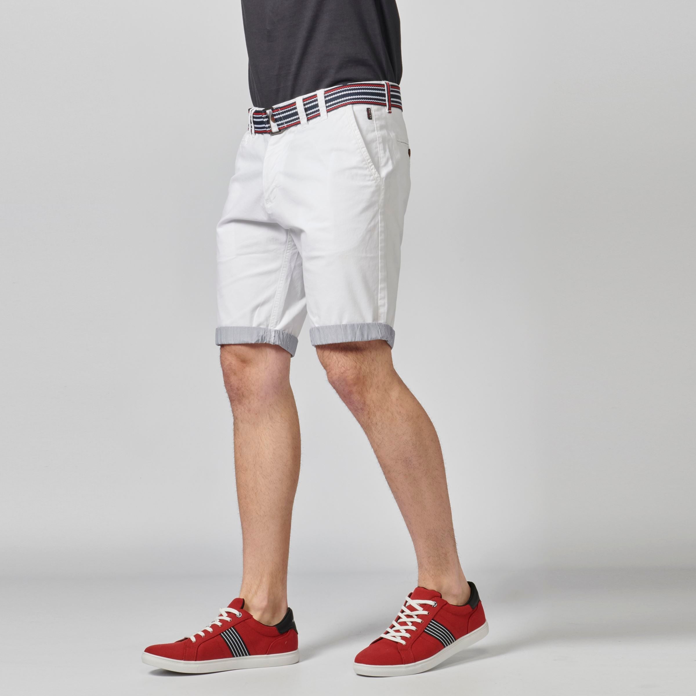 Bermuda Hombre Chino Algodón Stretch Vuelta Contraste – Koroshi 2111PS07