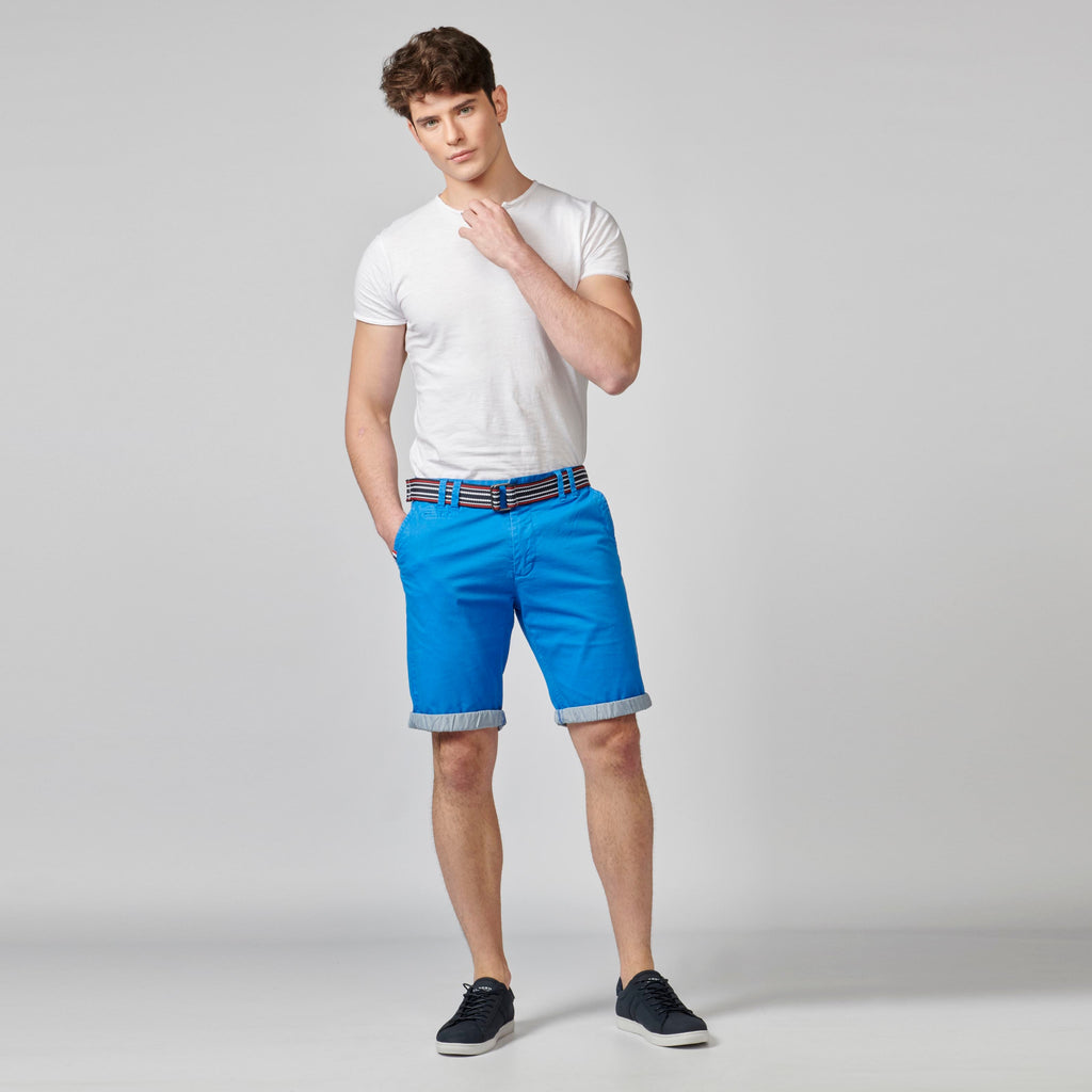 Bermuda Hombre Chino Algodón Stretch Vuelta Contraste – Koroshi 2111PS07