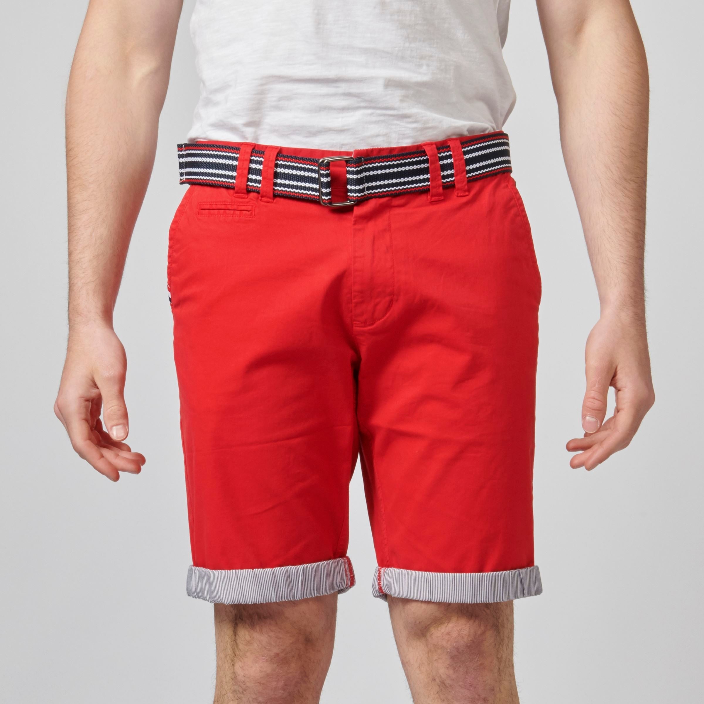 Bermuda Hombre Chino Algodón Stretch Vuelta Contraste – Koroshi 2111PS07