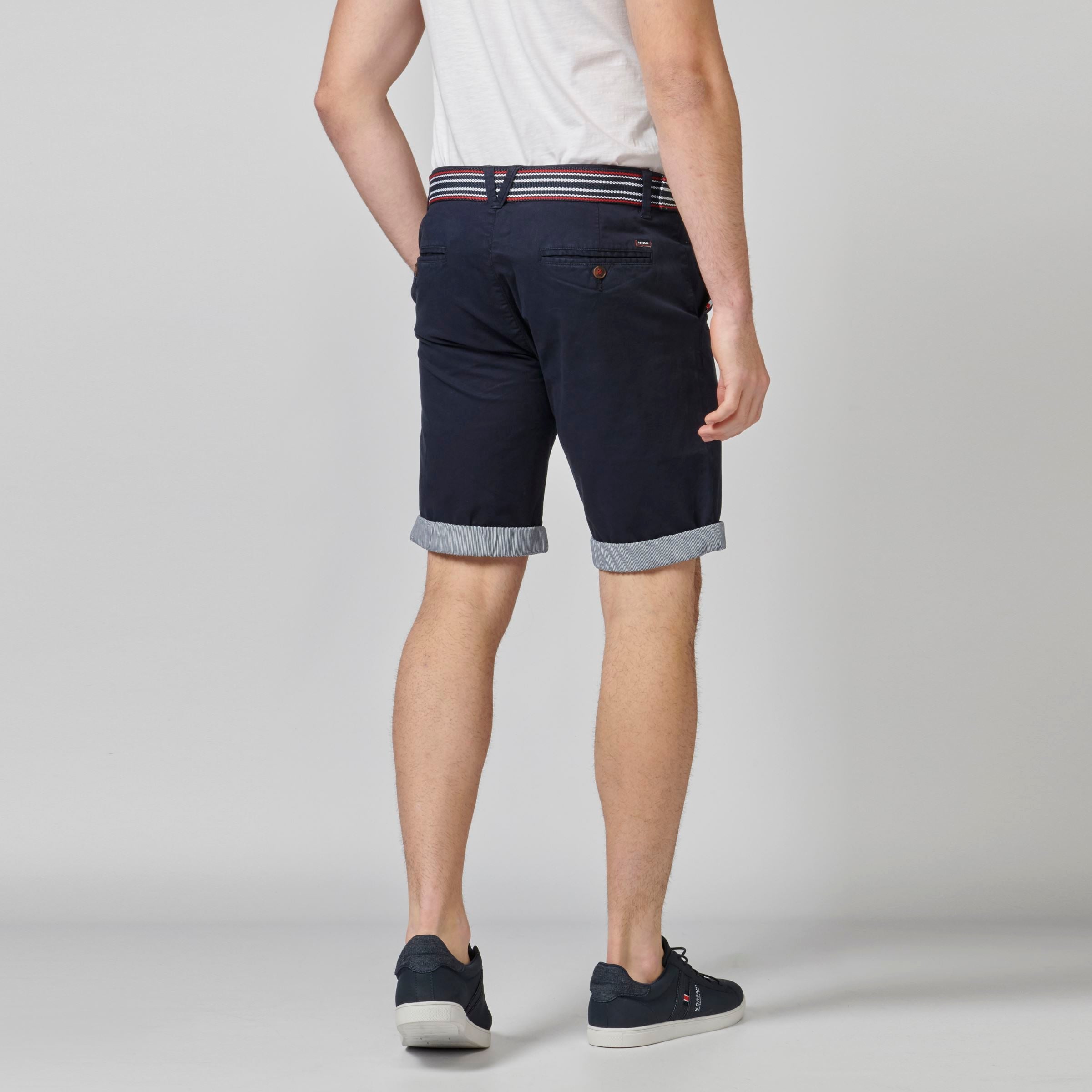 Bermuda Hombre Chino Algodón Stretch Vuelta Contraste – Koroshi 2111PS07