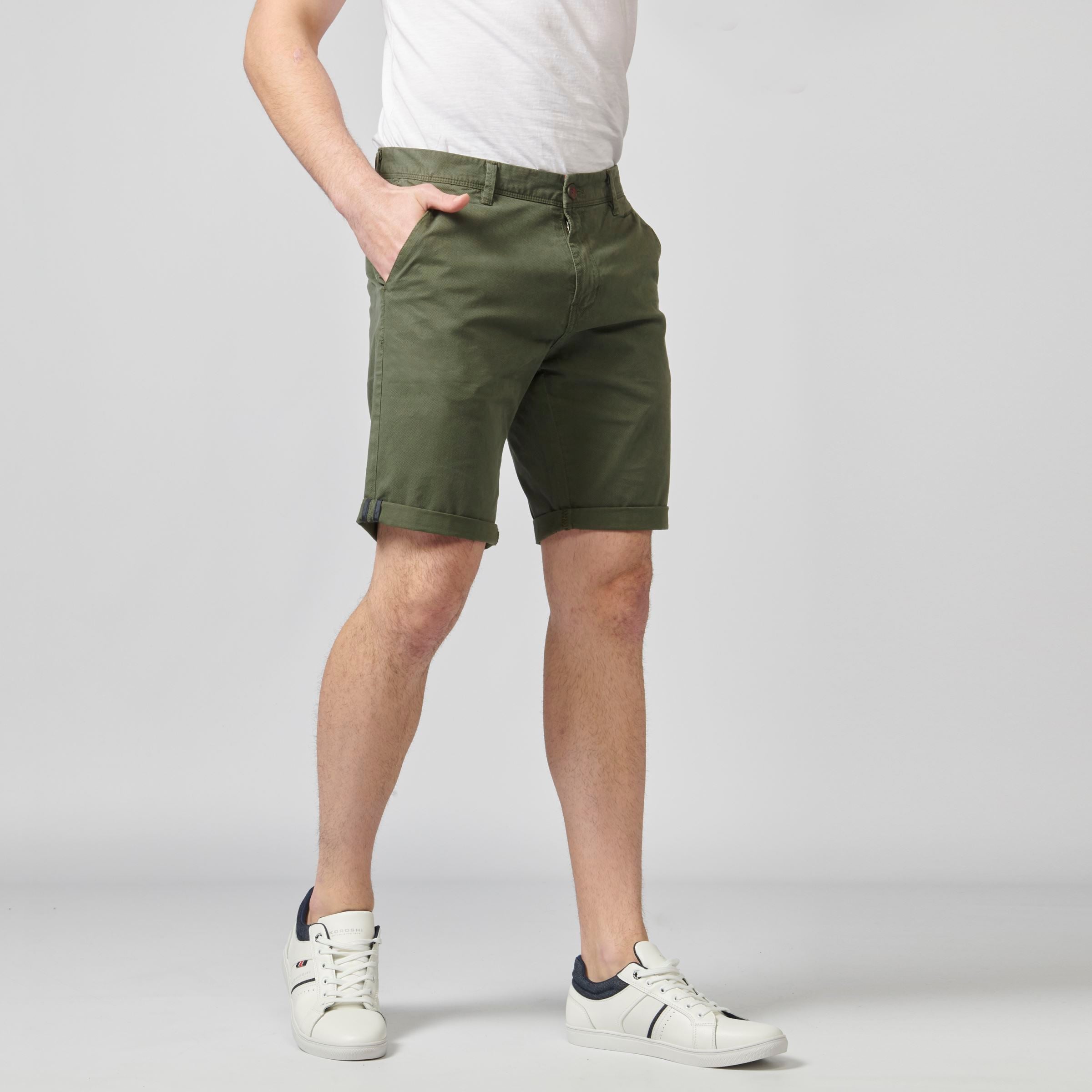 Pantalón Corto Chino de Algodón Stretch Hombre – Koroshi 2111PS08