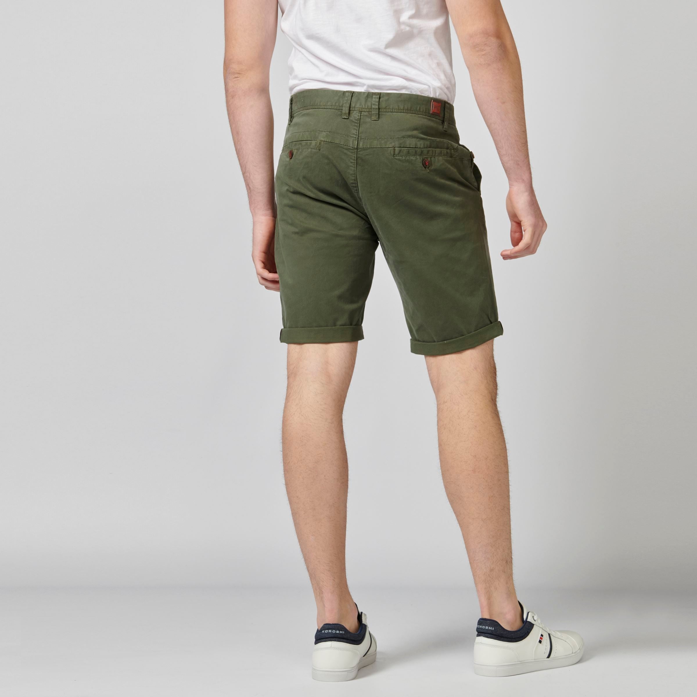 Pantalón Corto Chino de Algodón Stretch Hombre – Koroshi 2111PS08