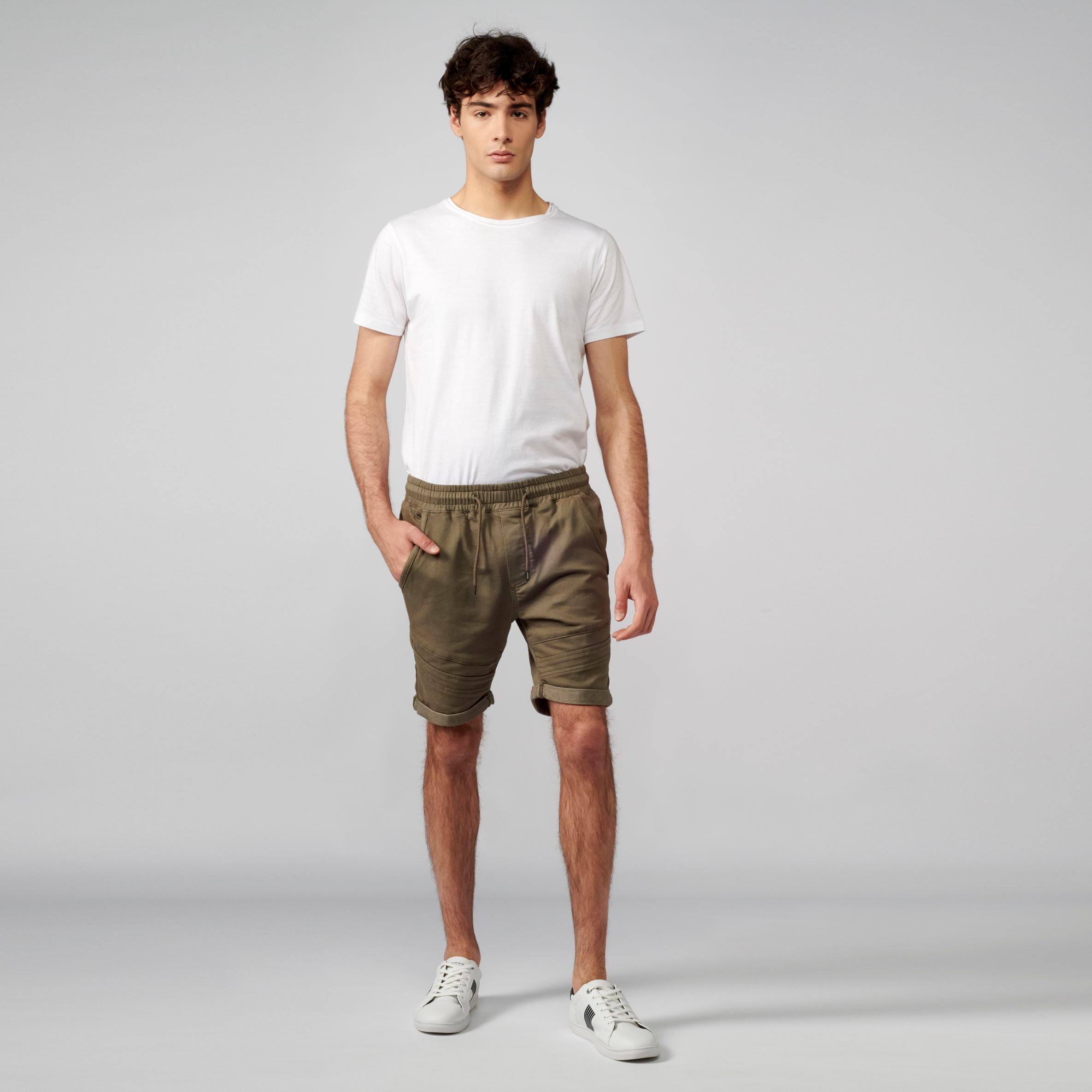 Bermuda Jogger Knit Denim Cintura Elástica Hombre – Koroshi 2111PS85