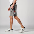 Bermuda Hombre Jogger Felpa Banda Lateral – Koroshi Gris