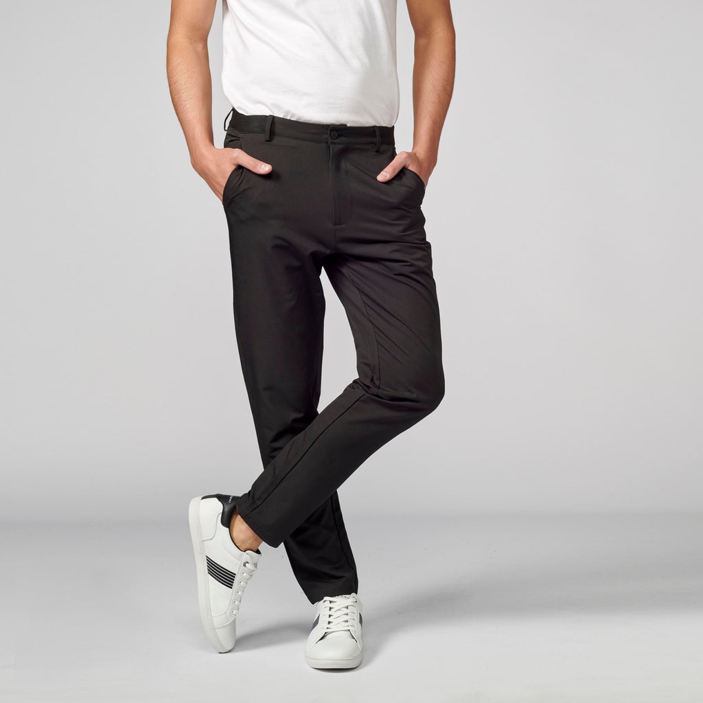 Pantalón de Vestir Hombre Tejido Bielástico – Koroshi Negro