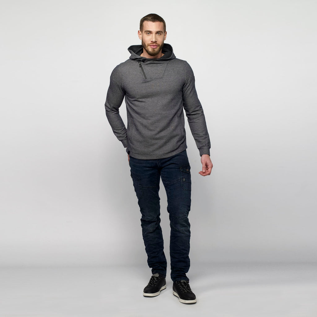 Sudadera con Capucha Hombre Cuello Cruzado – Koroshi Navy