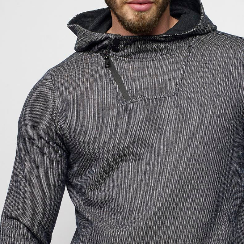 Sudadera con Capucha Hombre Cuello Cruzado – Koroshi Navy