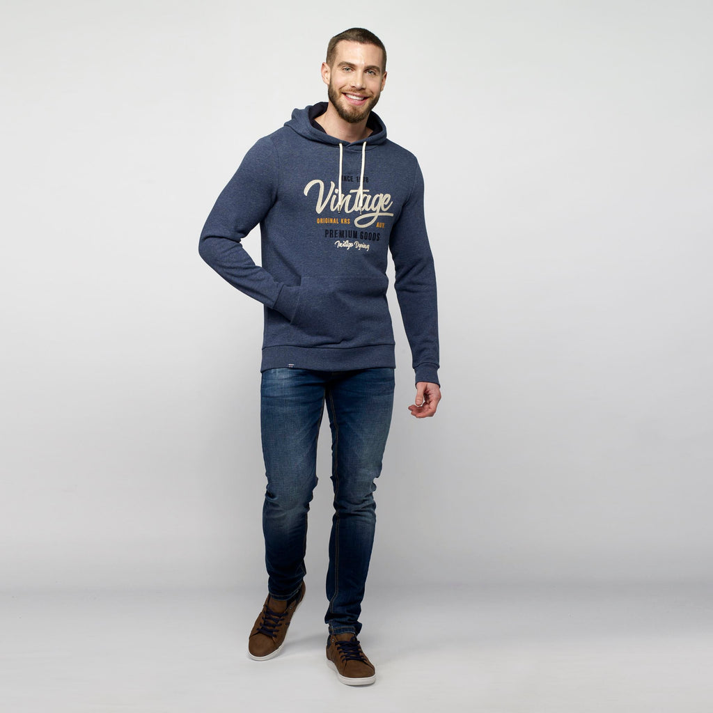 Sudadera con Capucha Hombre Estampado Vintage – Koroshi 2111SU13