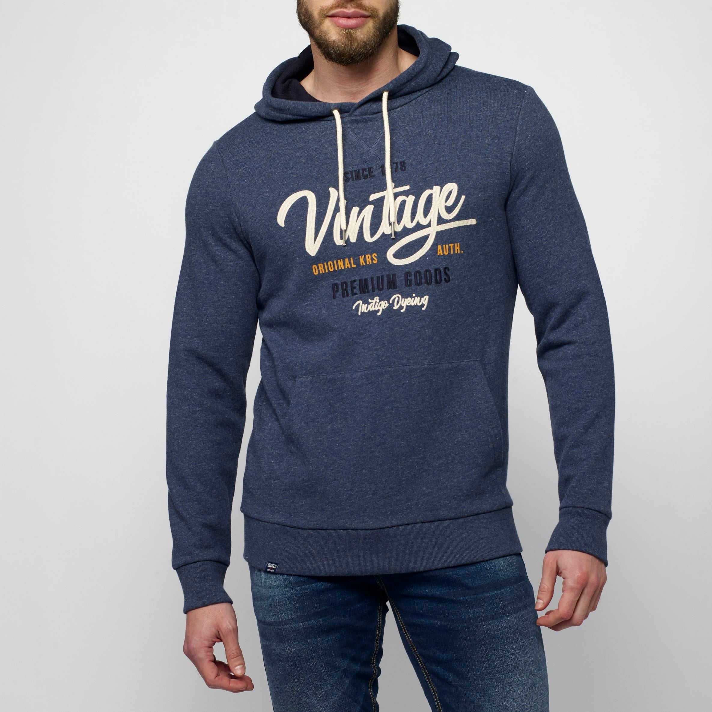 Sudadera con Capucha Hombre Estampado Vintage – Koroshi 2111SU13