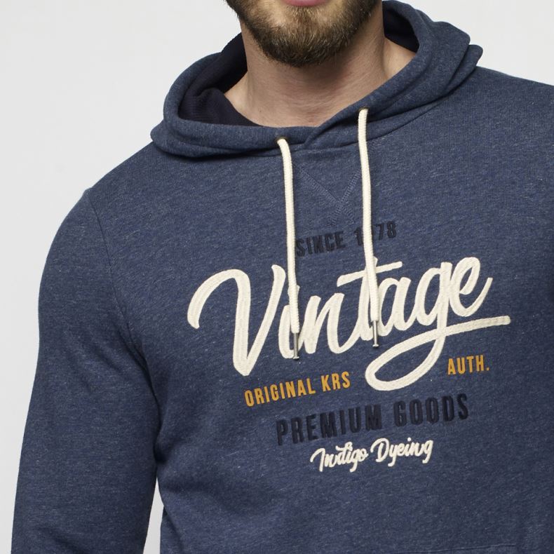 Sudadera con Capucha Hombre Estampado Vintage – Koroshi 2111SU13