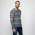Jersey de Punto Canalé a Rayas Hombre Manga Raglán – Koroshi Navy