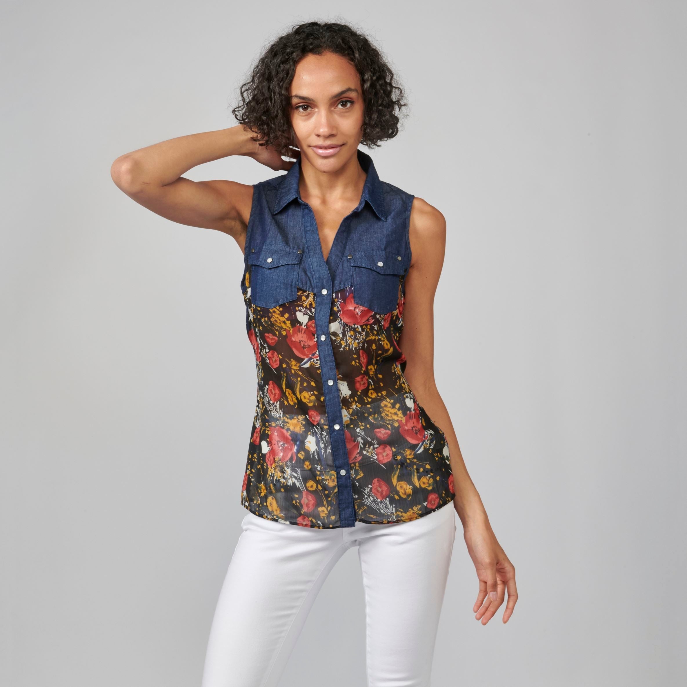Blusa Estampado Mandala Mujer Manga Larga Amplia – Koroshi 2112BL75
