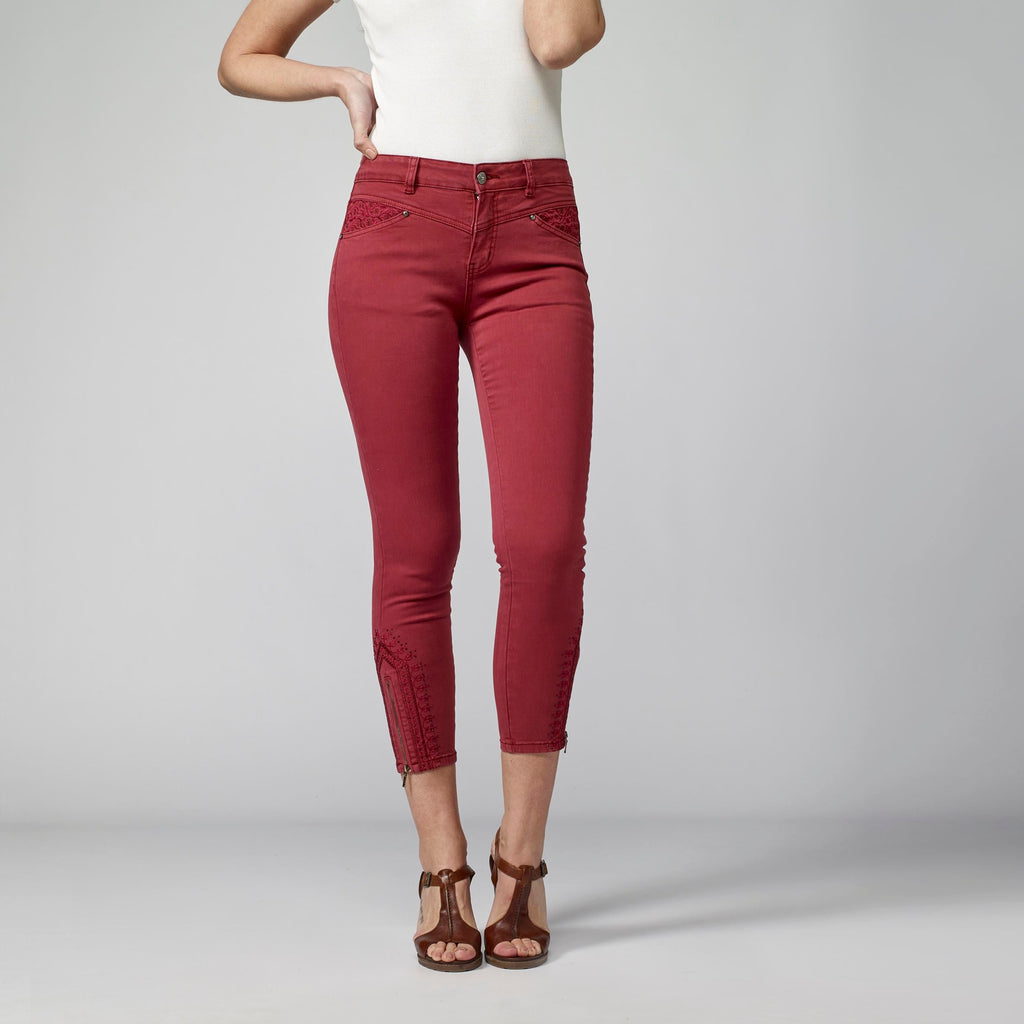Pantalón Slim Fit Tobillero Mujer Sarga Elástica – Koroshi 2112PT35