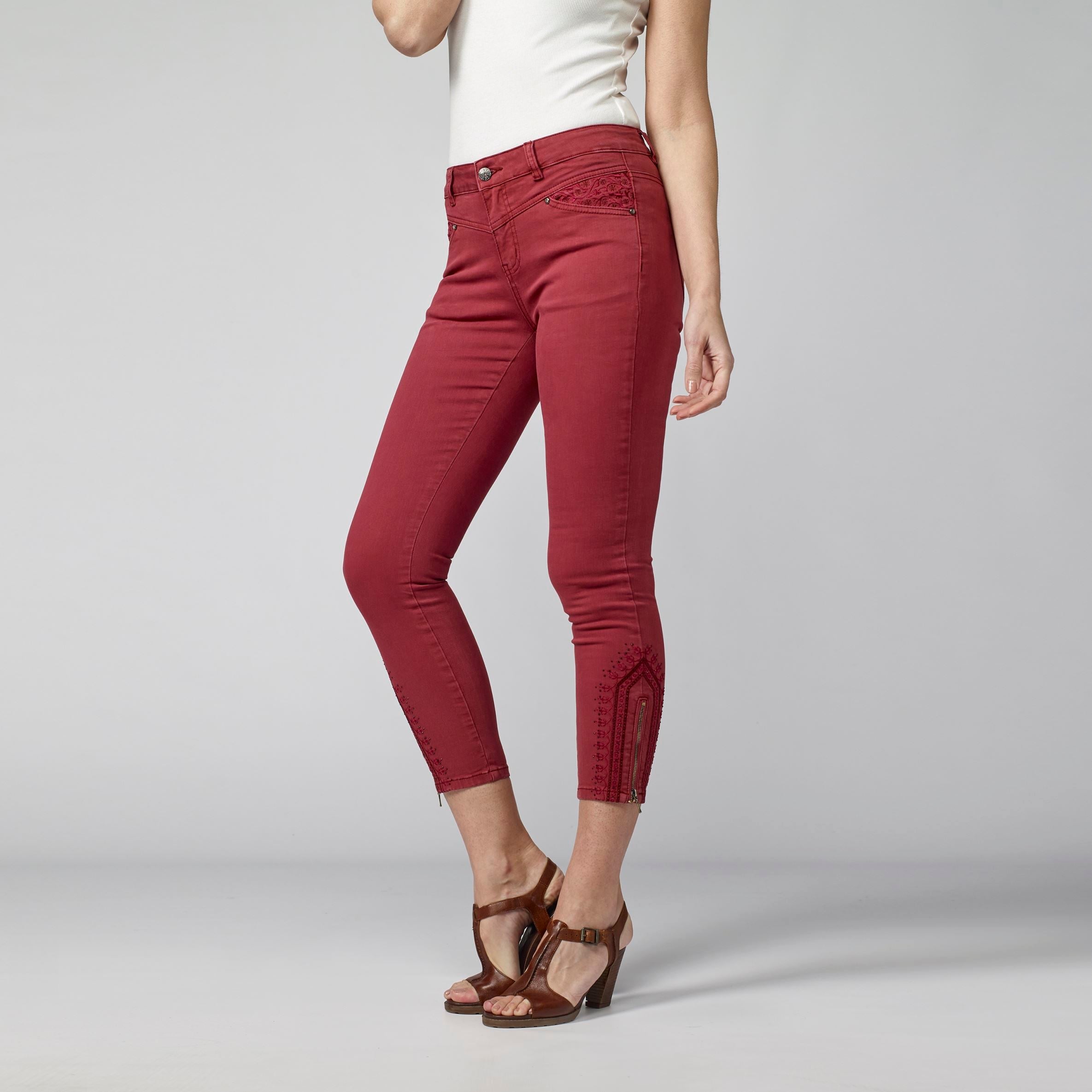 Pantalón Slim Fit Tobillero Mujer Sarga Elástica – Koroshi 2112PT35