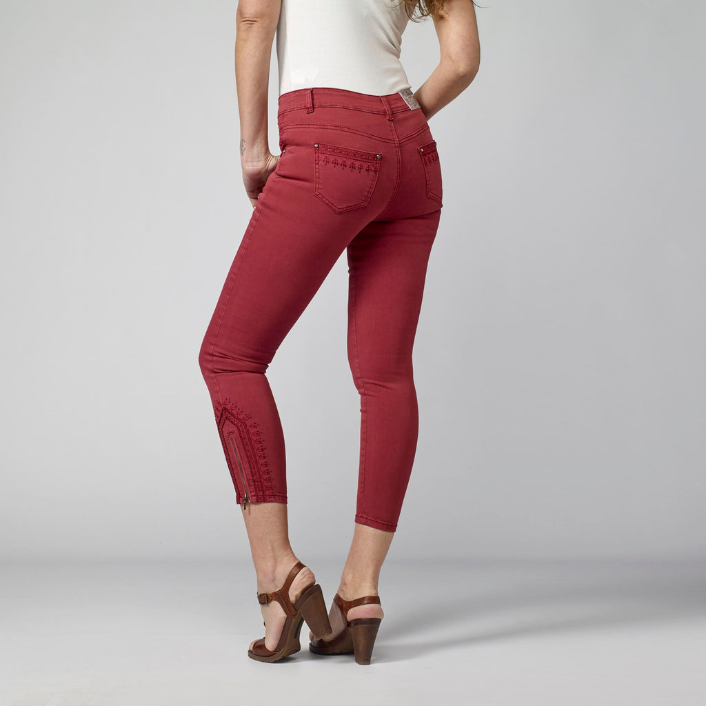 Pantalón Slim Fit Tobillero Mujer Sarga Elástica – Koroshi 2112PT35