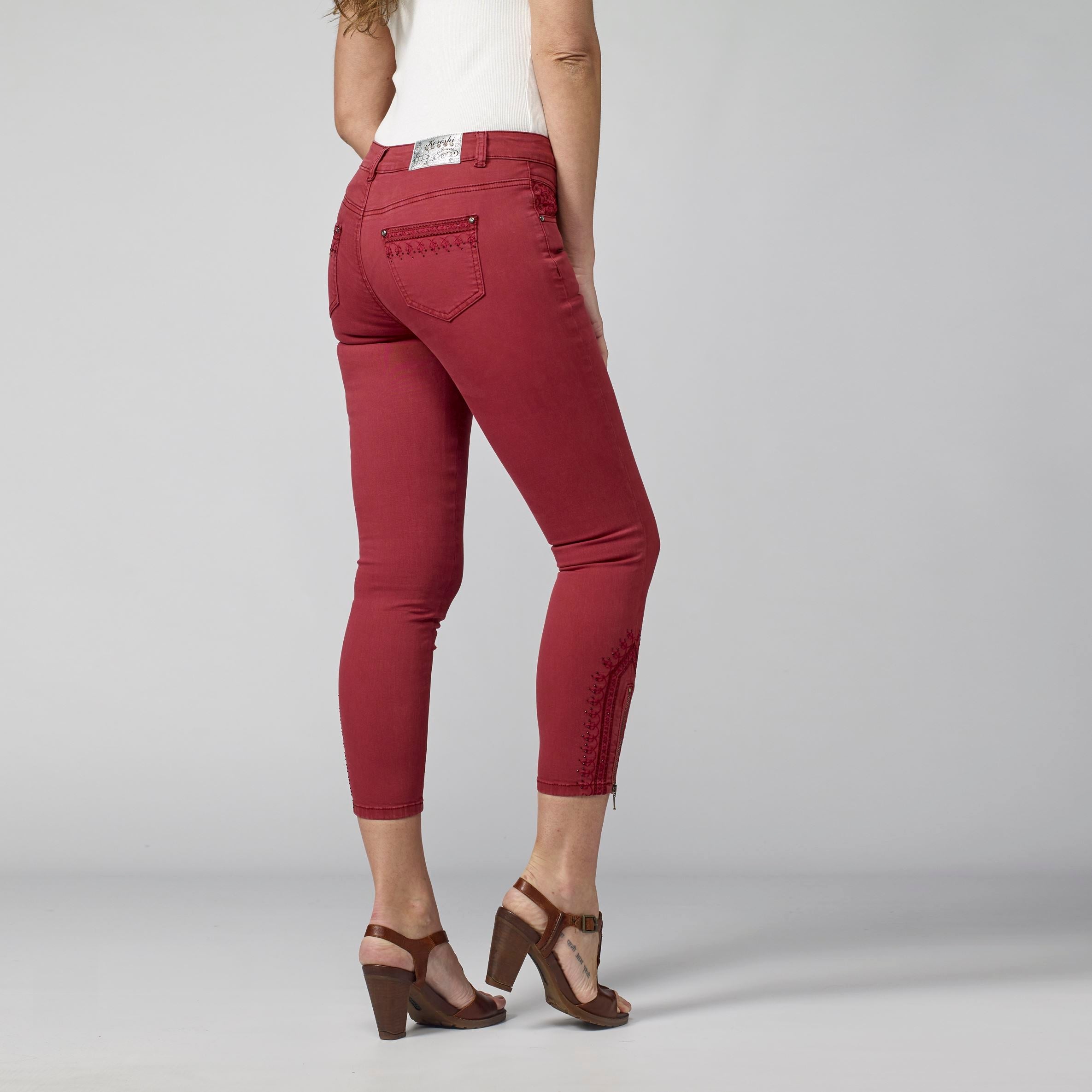 Pantalón Slim Fit Tobillero Mujer Sarga Elástica – Koroshi 2112PT35