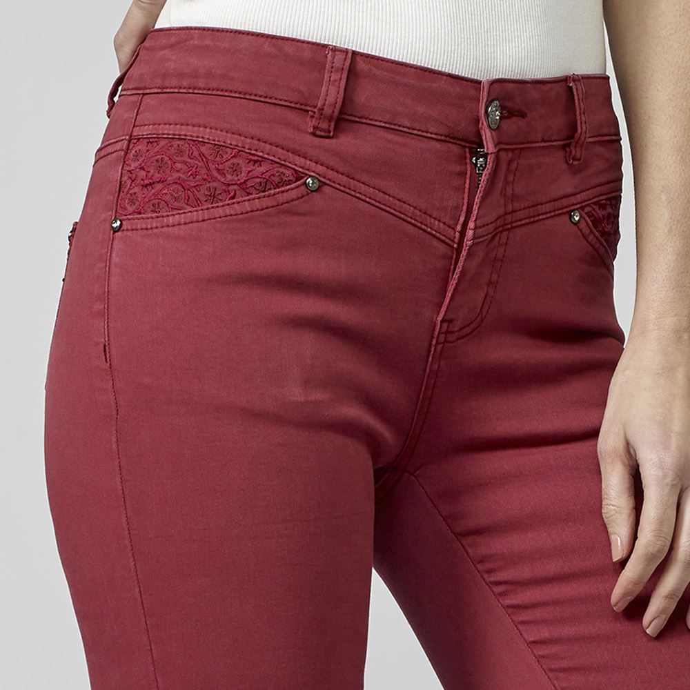 Pantalón Slim Fit Tobillero Mujer Sarga Elástica – Koroshi 2112PT35