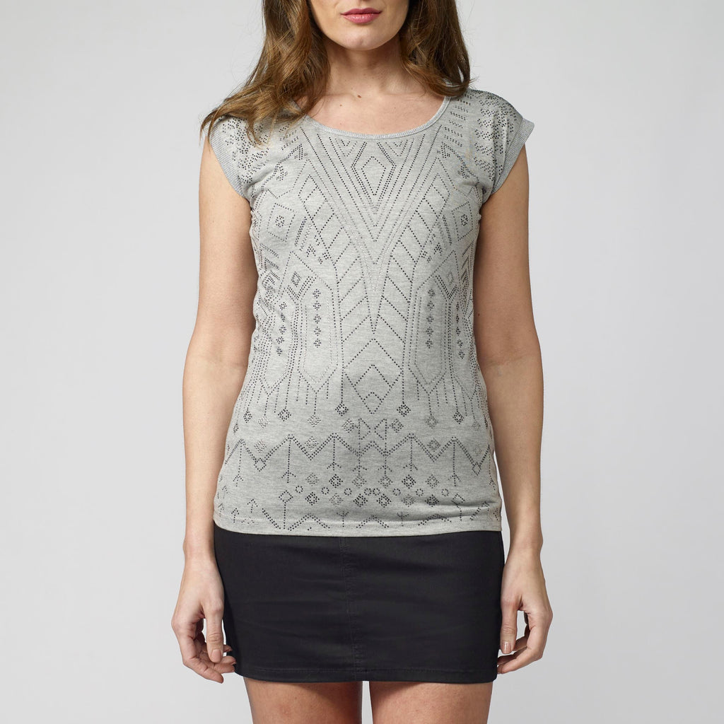 Top Fluido Mujer Estampado Étnico – Koroshi 2112TP13