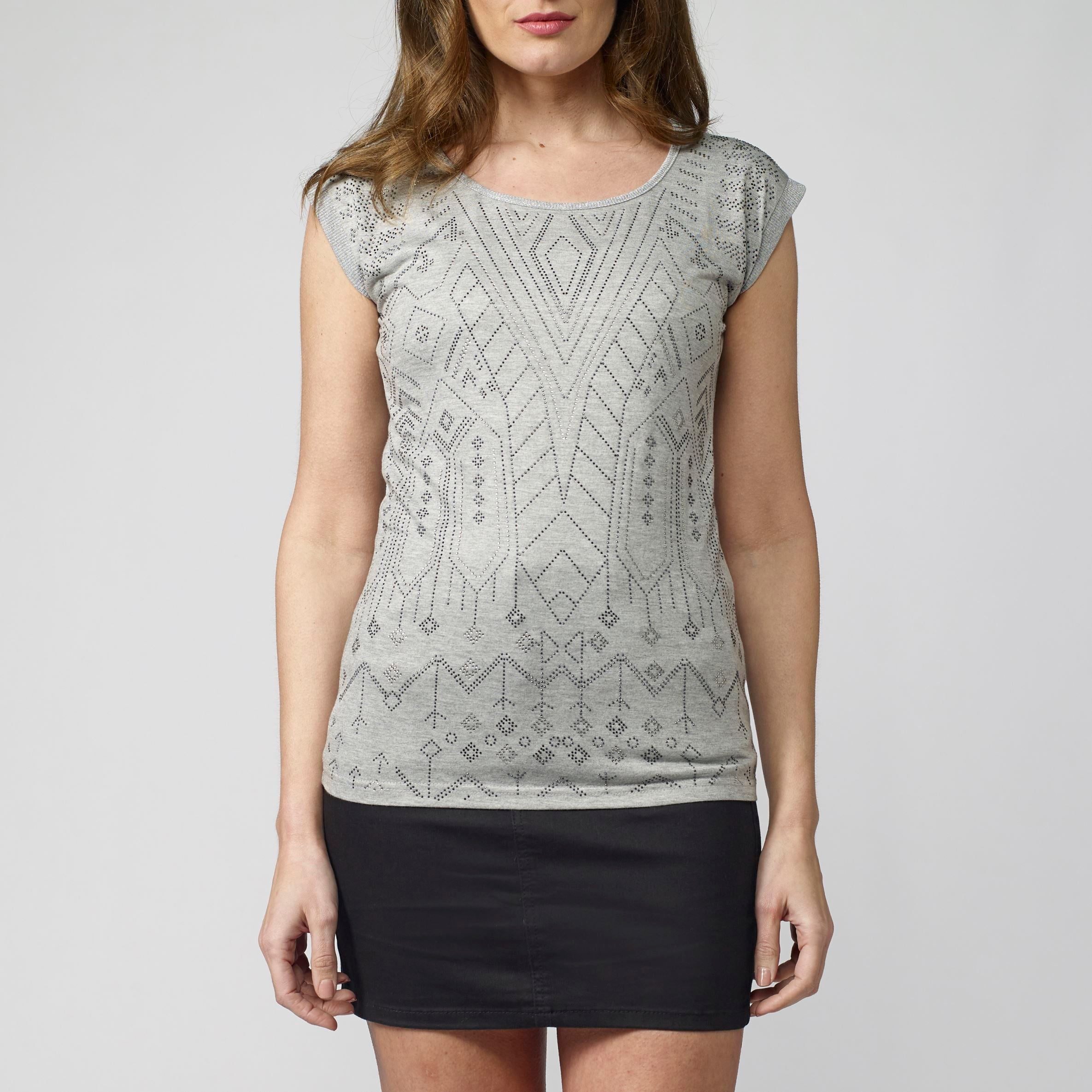 Top Fluido Mujer Estampado Étnico – Koroshi 2112TP13
