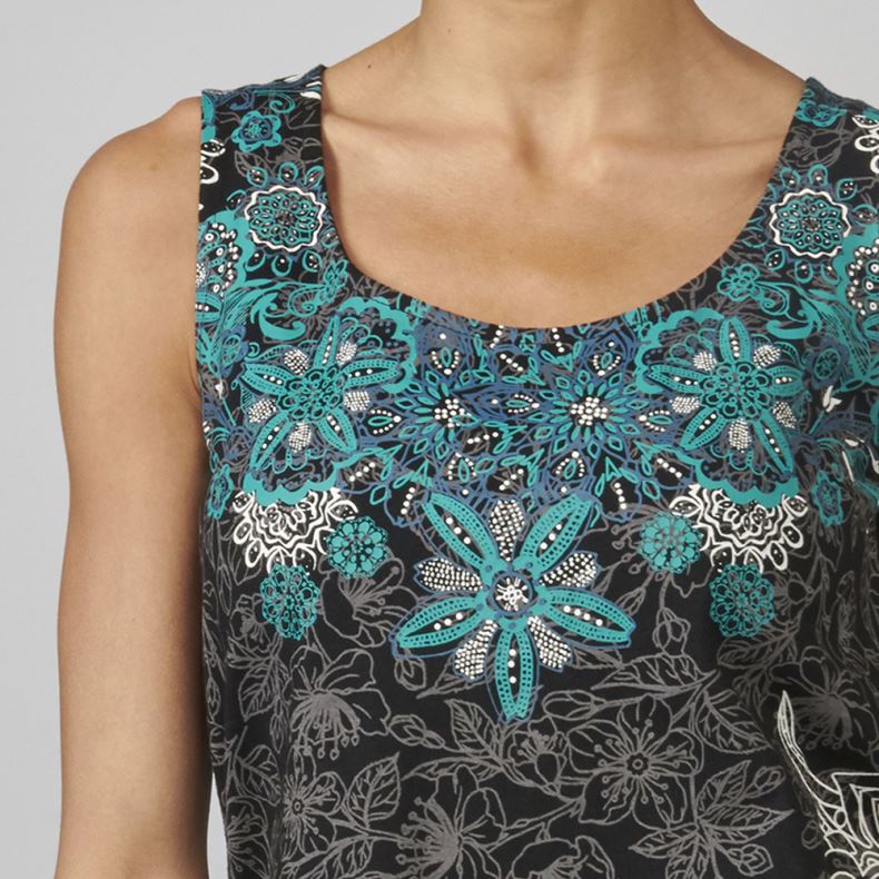 Top Mujer Sin Mangas Estampado Étnico Floral – Koroshi 2112TP51