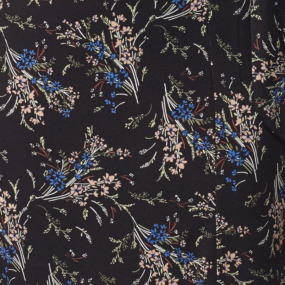 Vestido Fluido Mujer Manga Corta Estampado Étnico – Koroshi 2112VS21