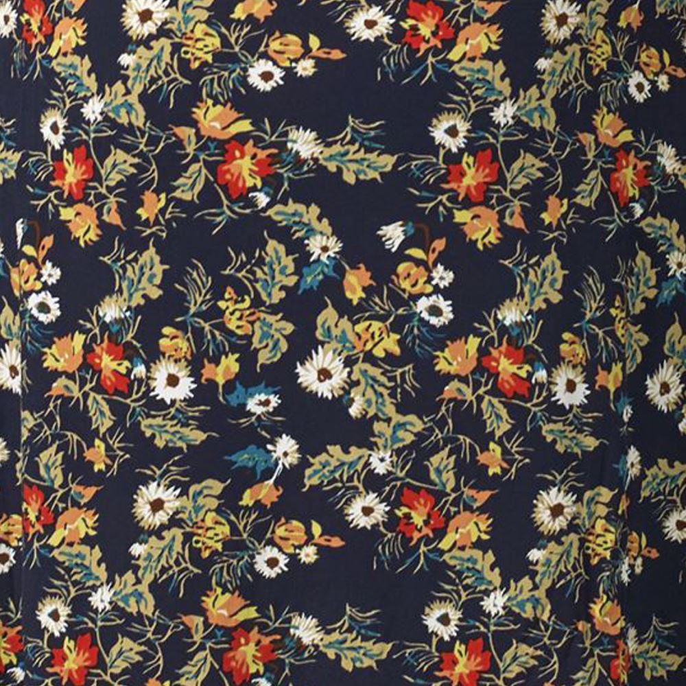 Vestido Corto Estampado Floral Manga Corta Mujer – Koroshi 2112VS32