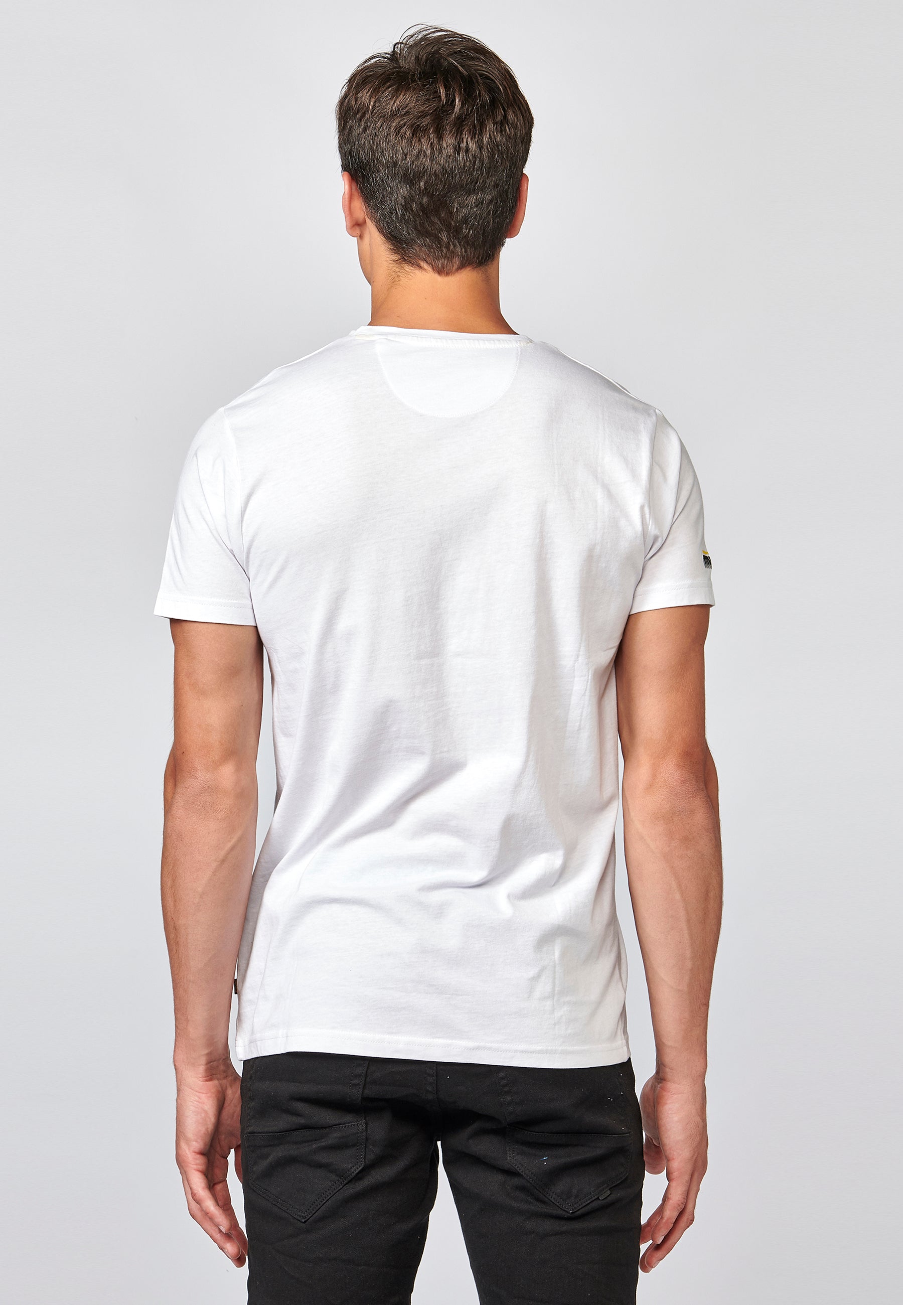 Camiseta Hombre Manga Corta Estampado Urbano – Koroshi 2121MC30