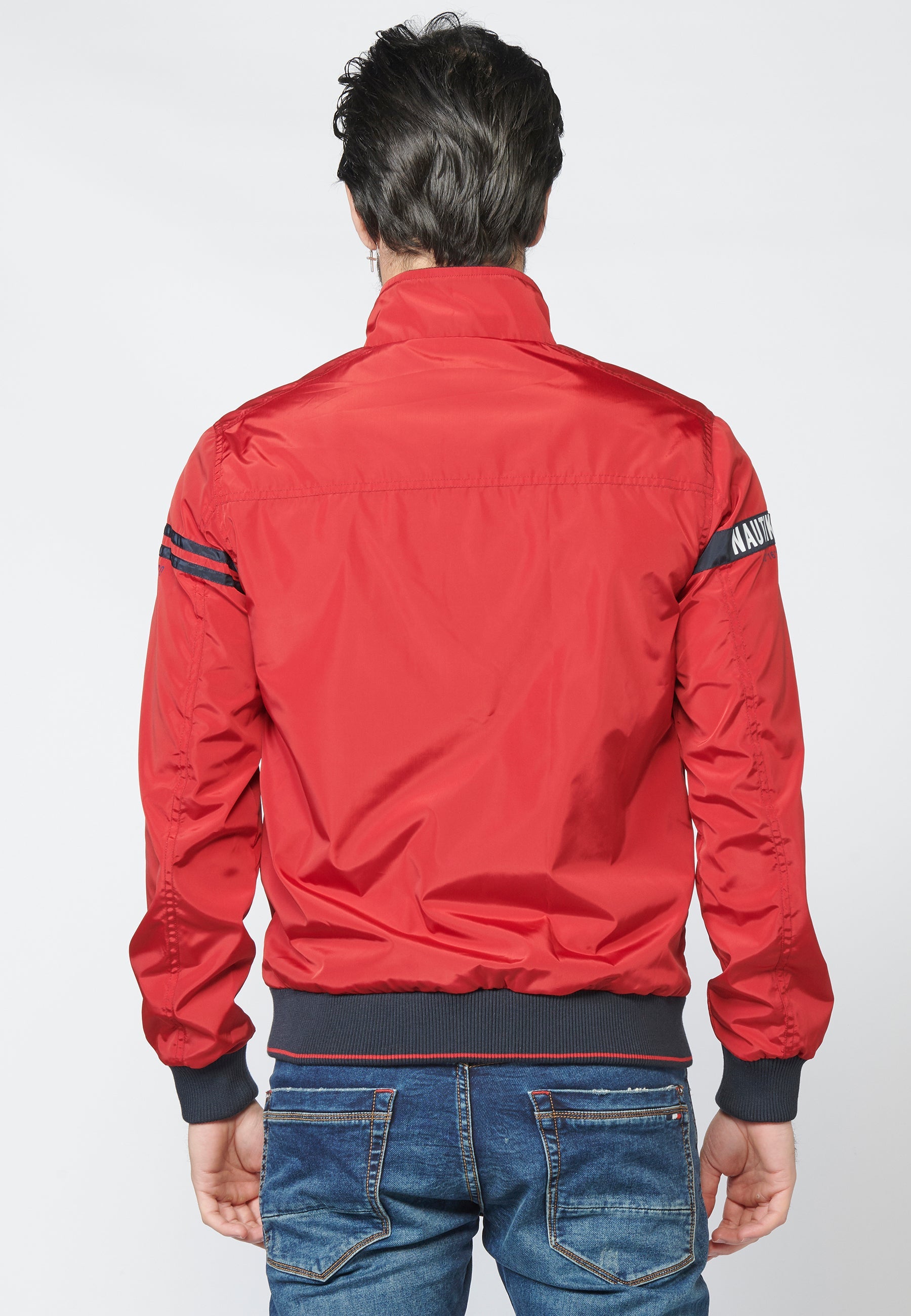 Cazadora Hombre Cuello Alto con Rib Interior – Koroshi 2211JA12