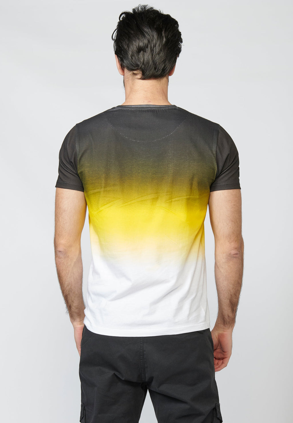 Camiseta Hombre Manga Corta Degradado y Logo Lateral – Koroshi 2211MC03