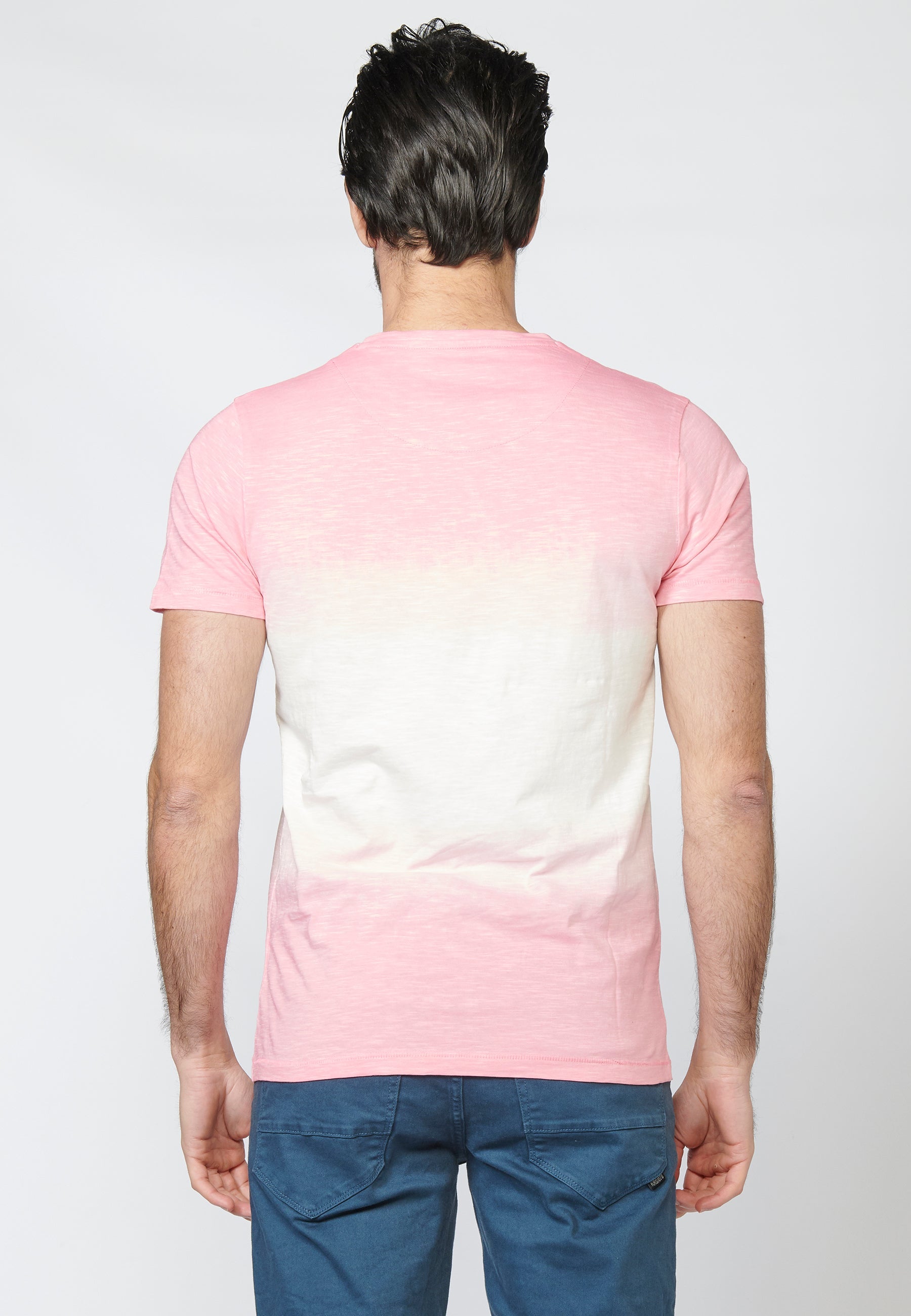 Camiseta Hombre Manga Corta Estampado Dip Dye – Koroshi 2211MC41