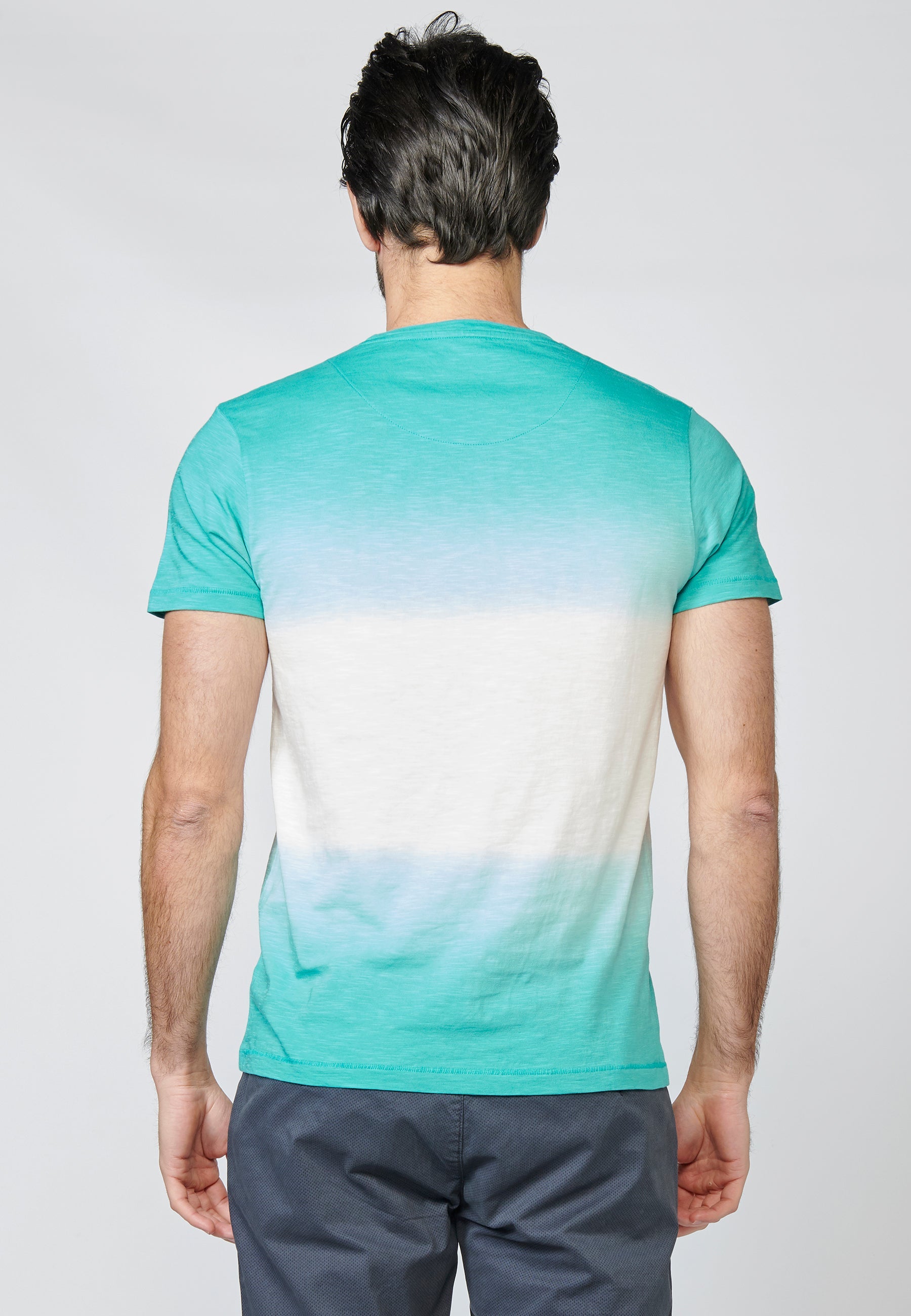 Camiseta Hombre Manga Corta Estampado Dip Dye – Koroshi 2211MC41