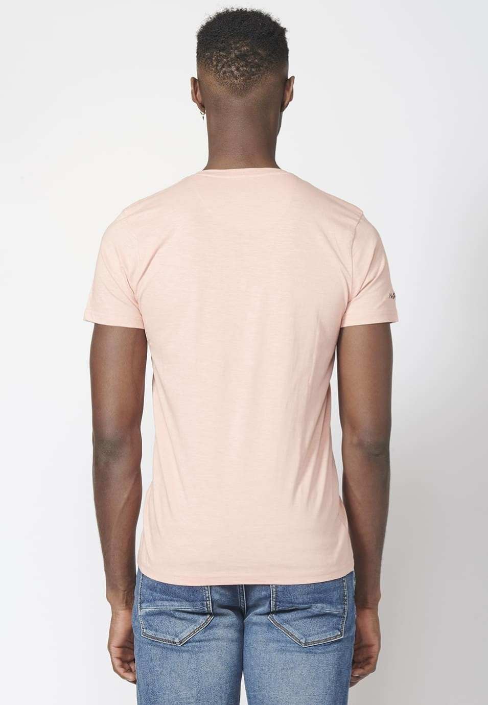 Camiseta Hombre Básica Manga Corta Logo Bordado – Koroshi 2211MC63