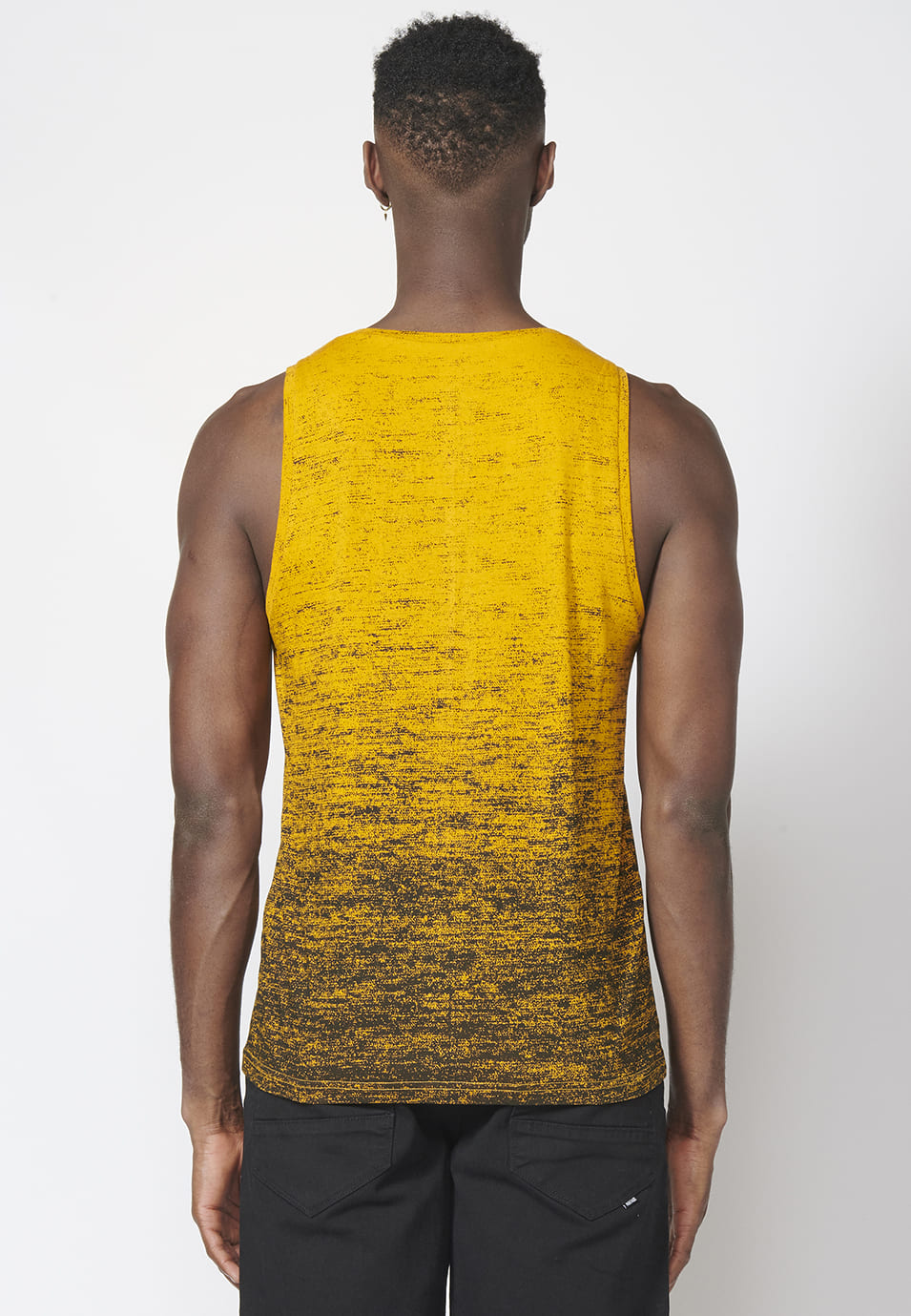 Camiseta de Tirantes Hombre Estampado Surfero Degradado – Koroshi 2211MS02