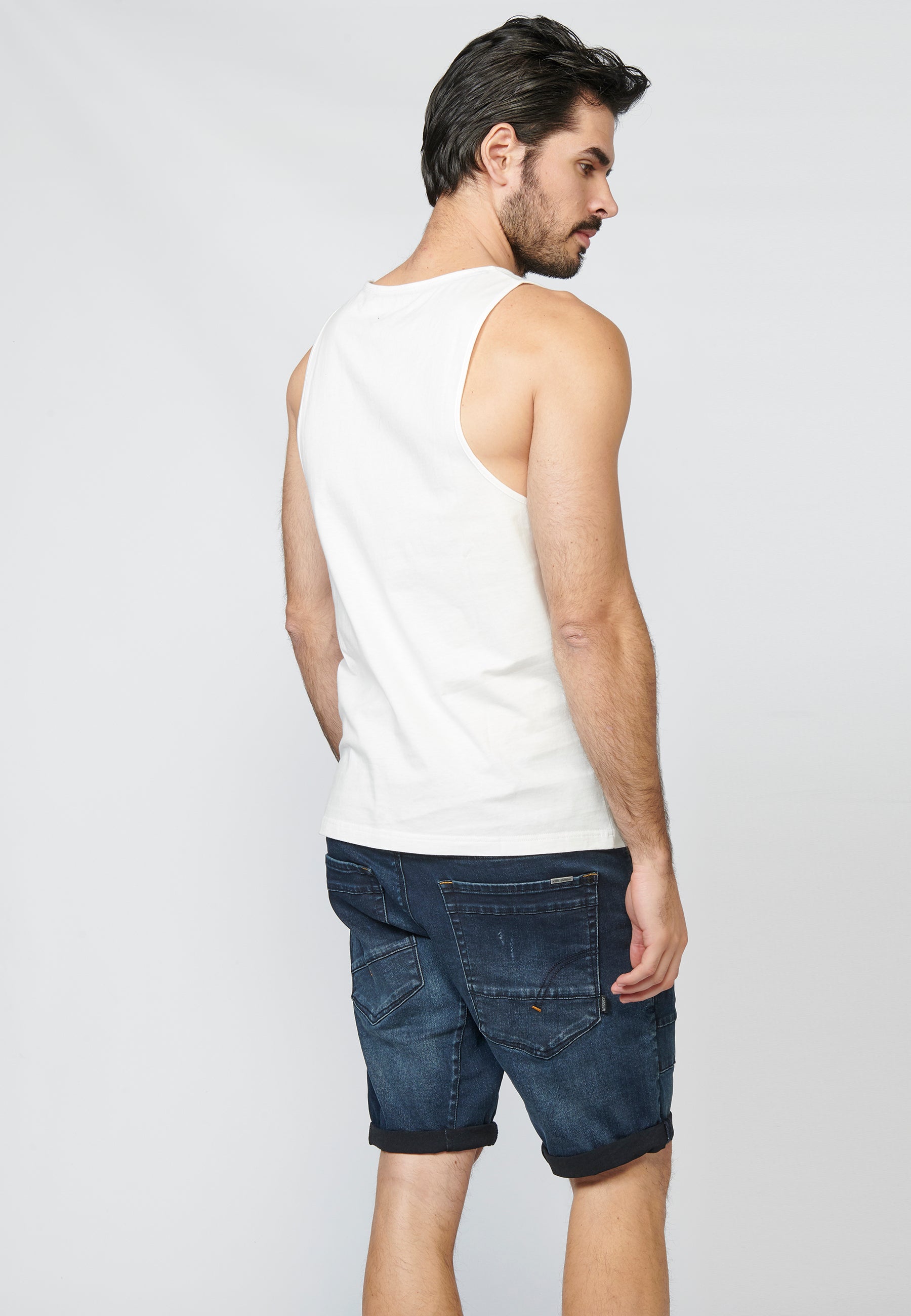 Camiseta de Tirantes Hombre Estampado Surfero – Koroshi 2211MS06