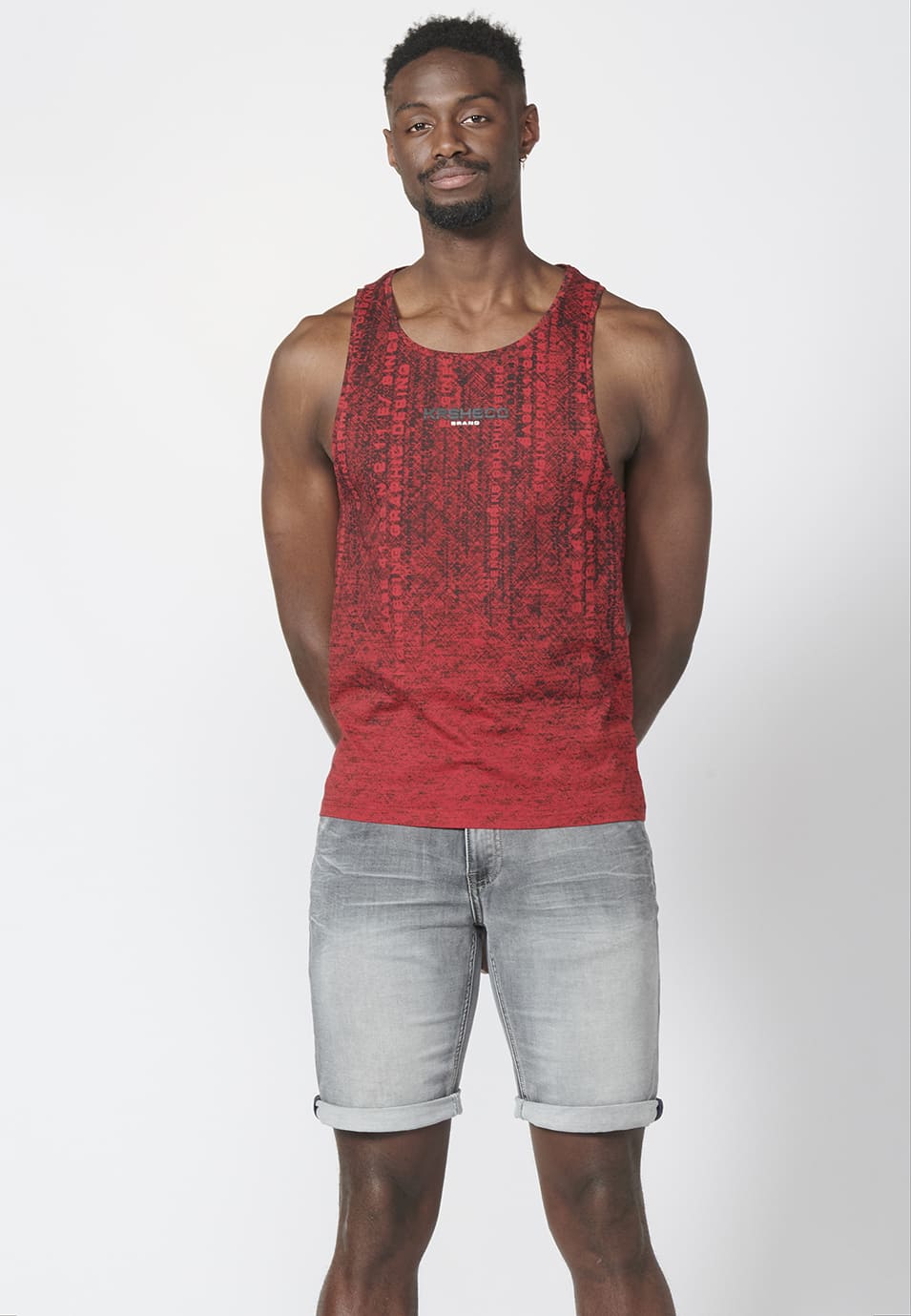 Camiseta de Tirantes Hombre Estampado Degradado – Koroshi 2211MS11