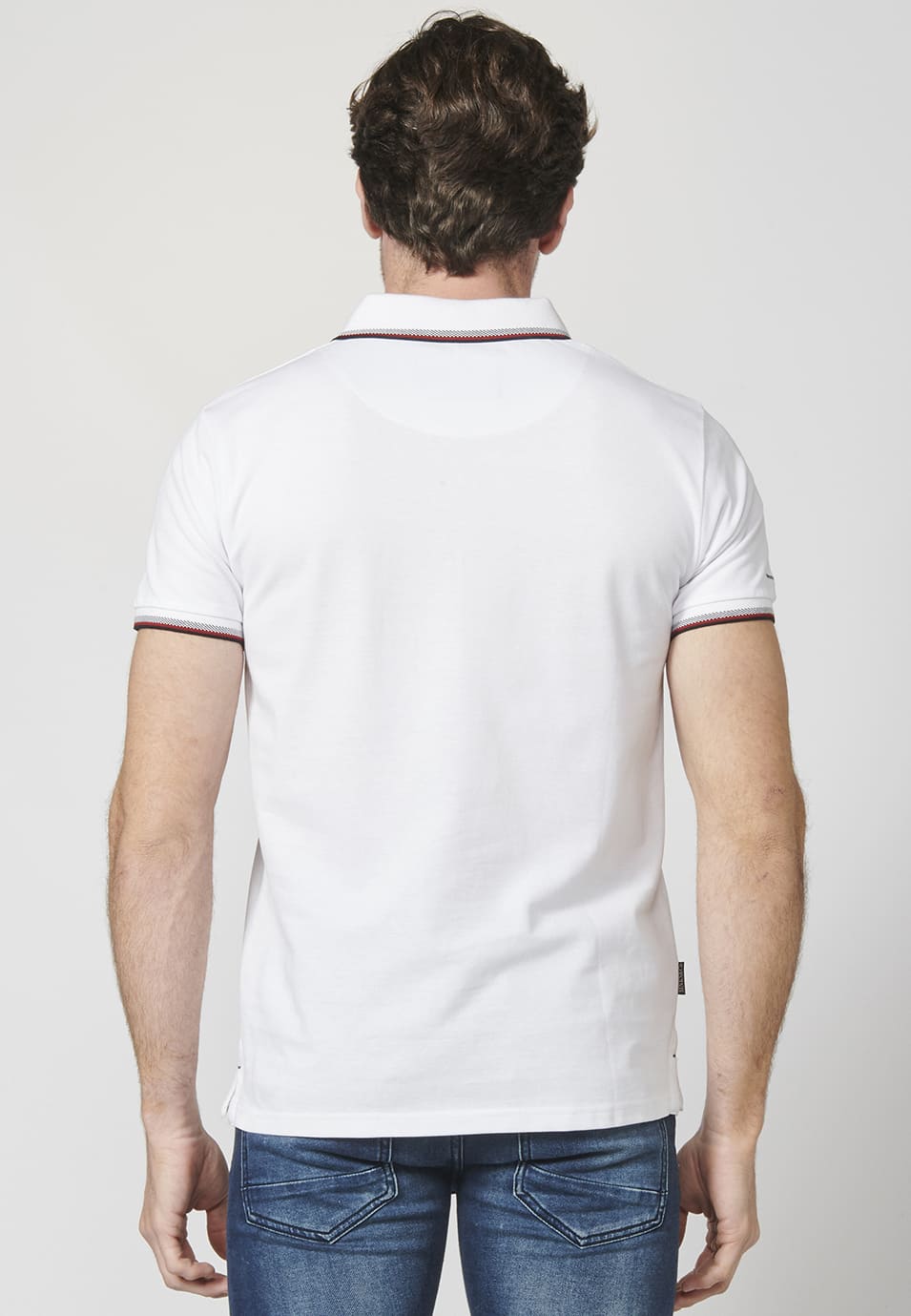Polo Piqué Hombre Manga Corta Cuello Camisero – Koroshi 2211PC23