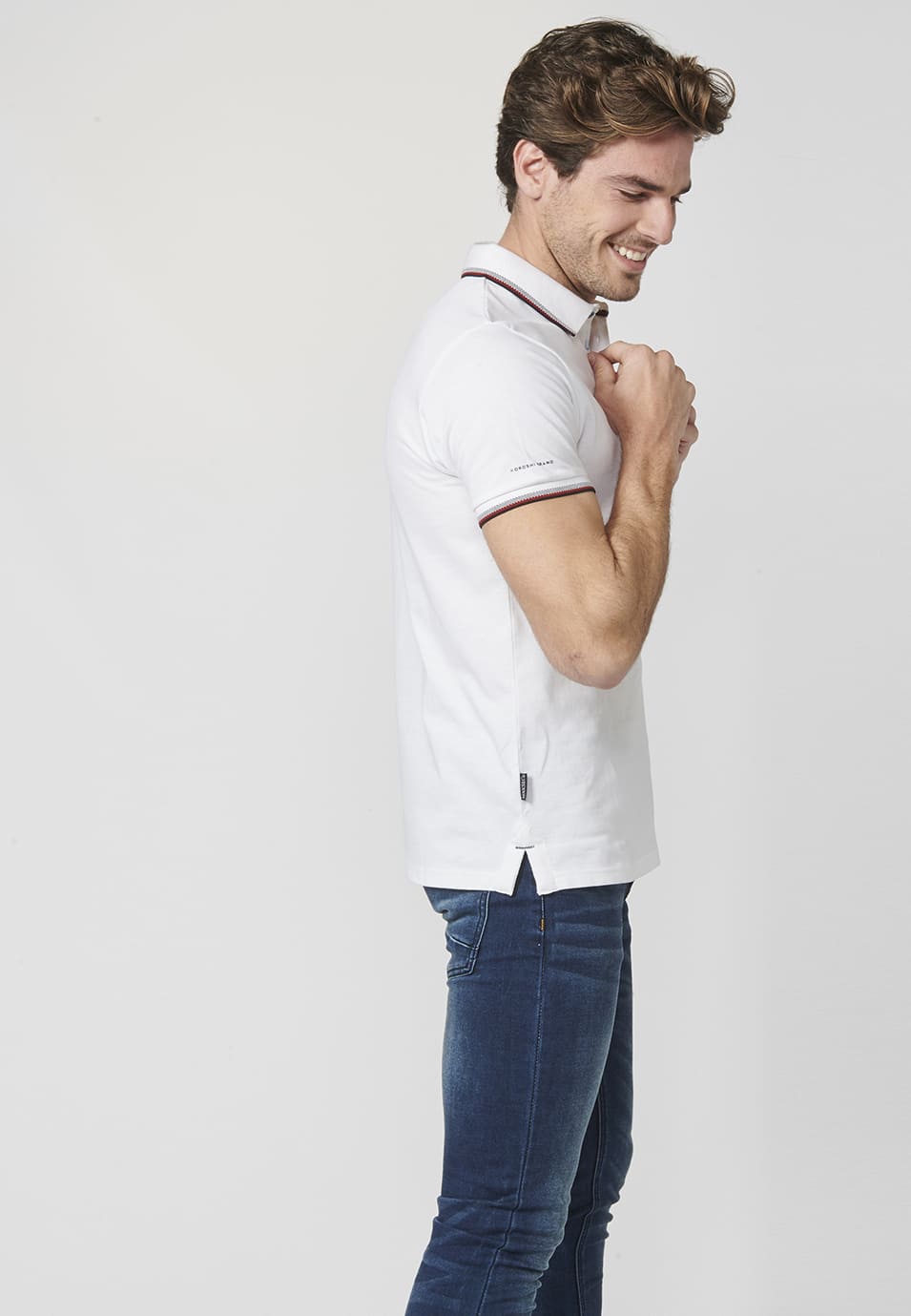 Polo Piqué Hombre Manga Corta Cuello Camisero – Koroshi 2211PC23