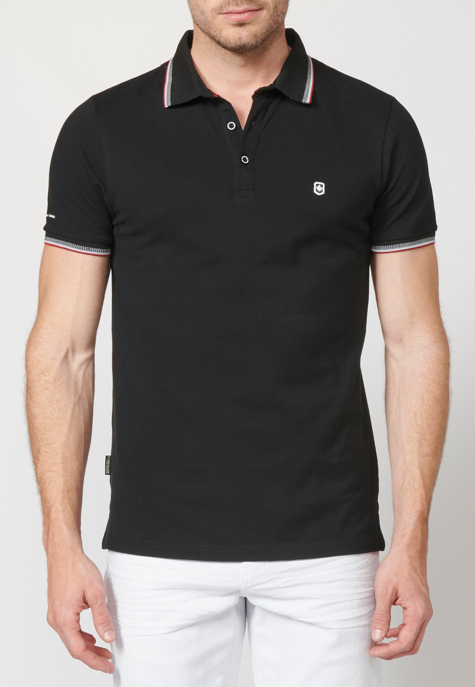 Polo Piqué Hombre Manga Corta Cuello Camisero – Koroshi 2211PC23