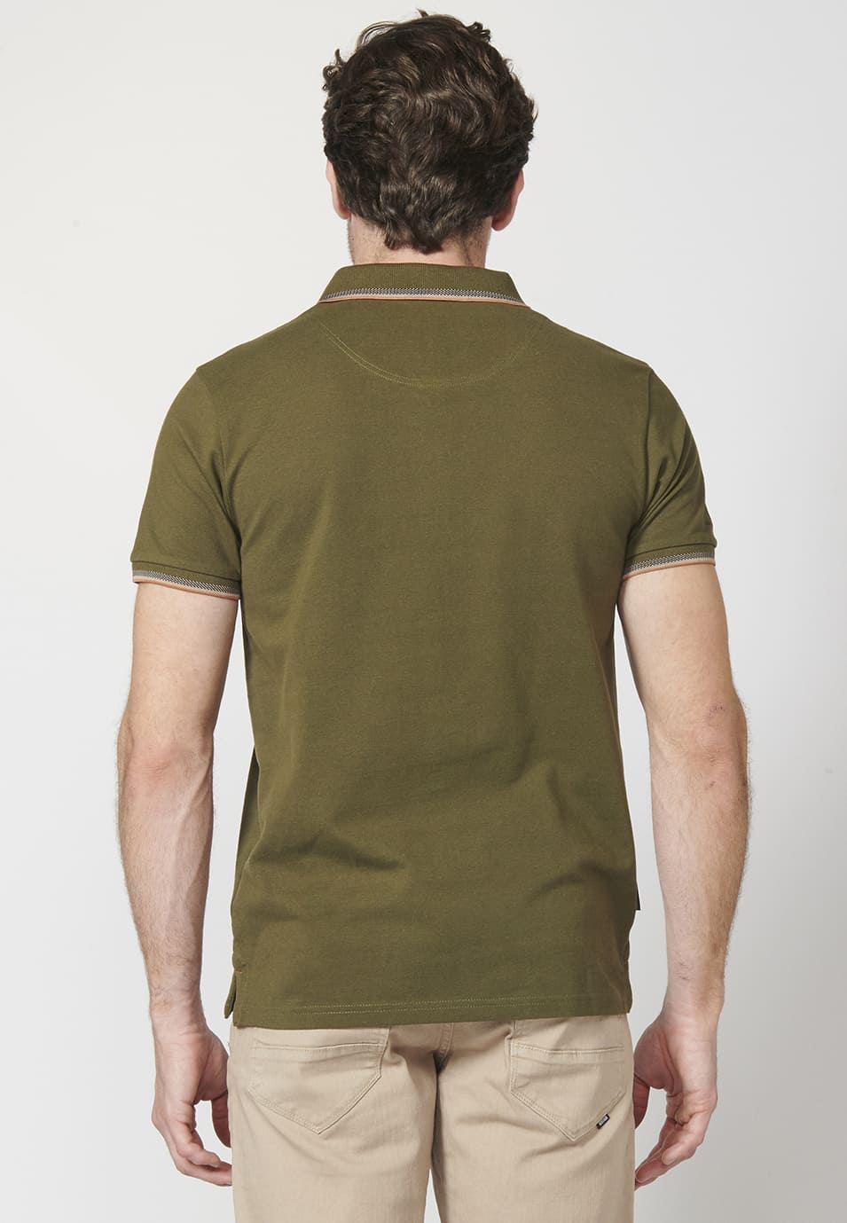 Polo Piqué Hombre Manga Corta Cuello Camisero – Koroshi 2211PC23